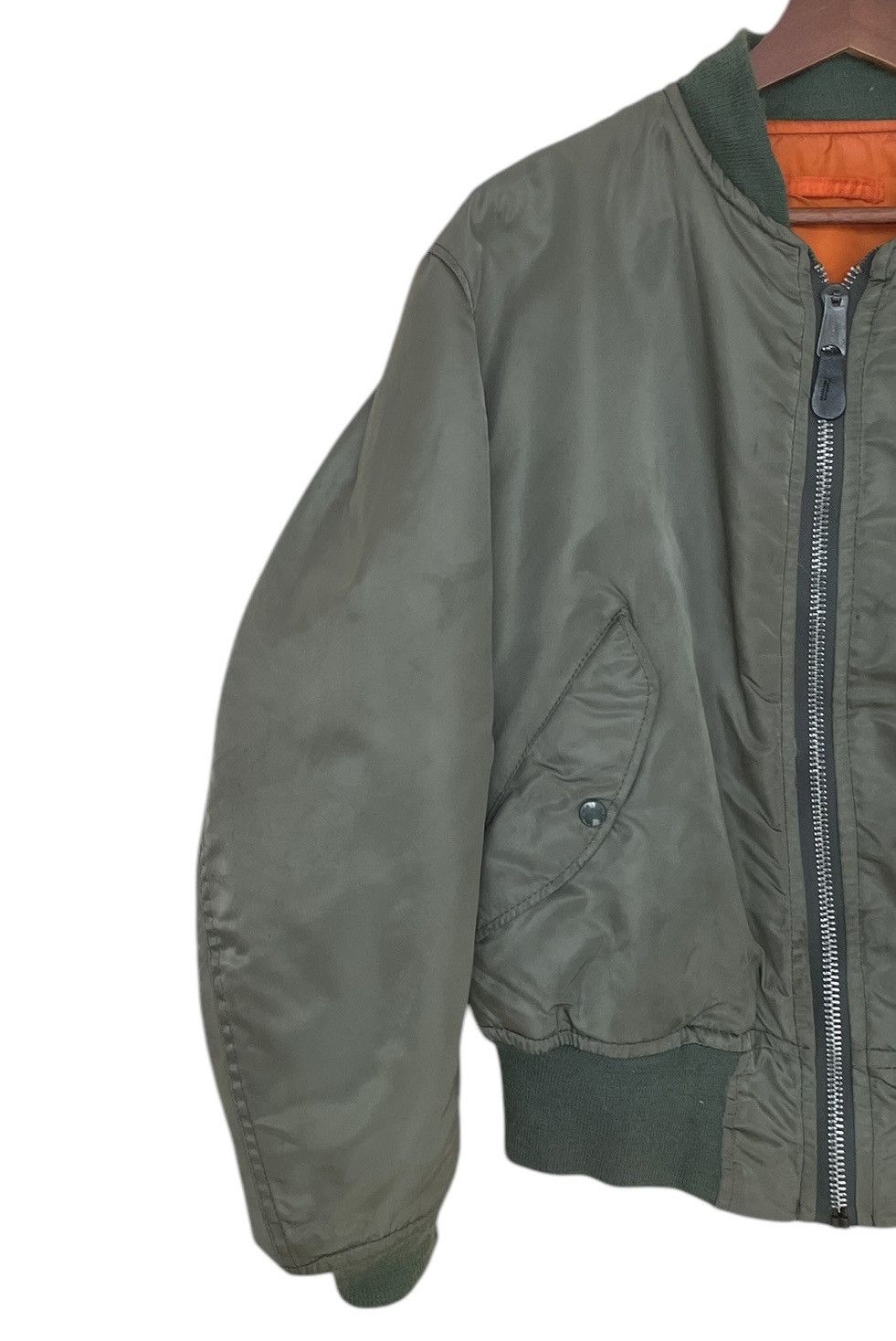 Vintage Vintage USAF MA-1 Fly Jacket 1980s Size US L / EU 52-54 / 3 - 3 Thumbnail