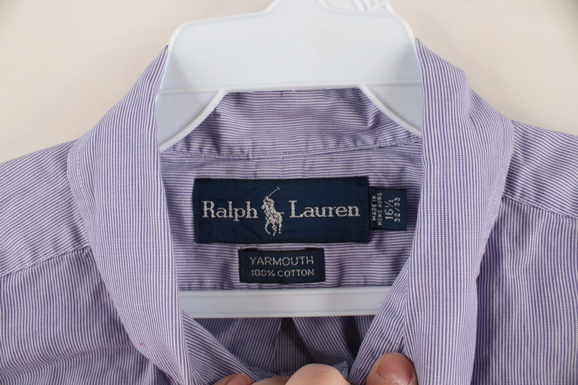 Polo Ralph Lauren Vintage 90s Ralph Lauren Yarmouth Collared Button Down Shirt Size US M / EU 48-50 / 2 - 7 Thumbnail