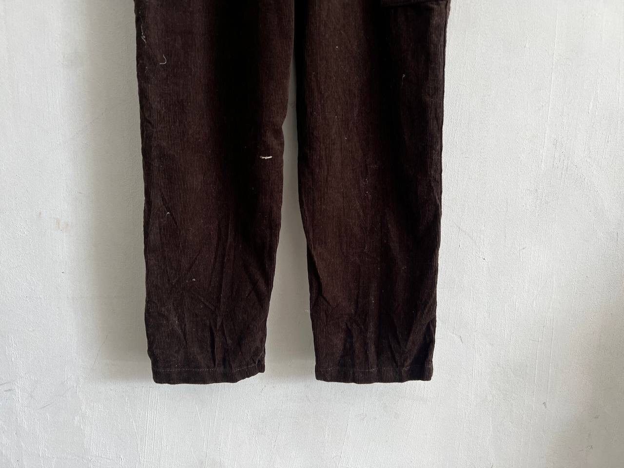 The Smiths Smith’s Workwear Sanforized Brown Corduroi Overalls Size US 33 - 13 Thumbnail