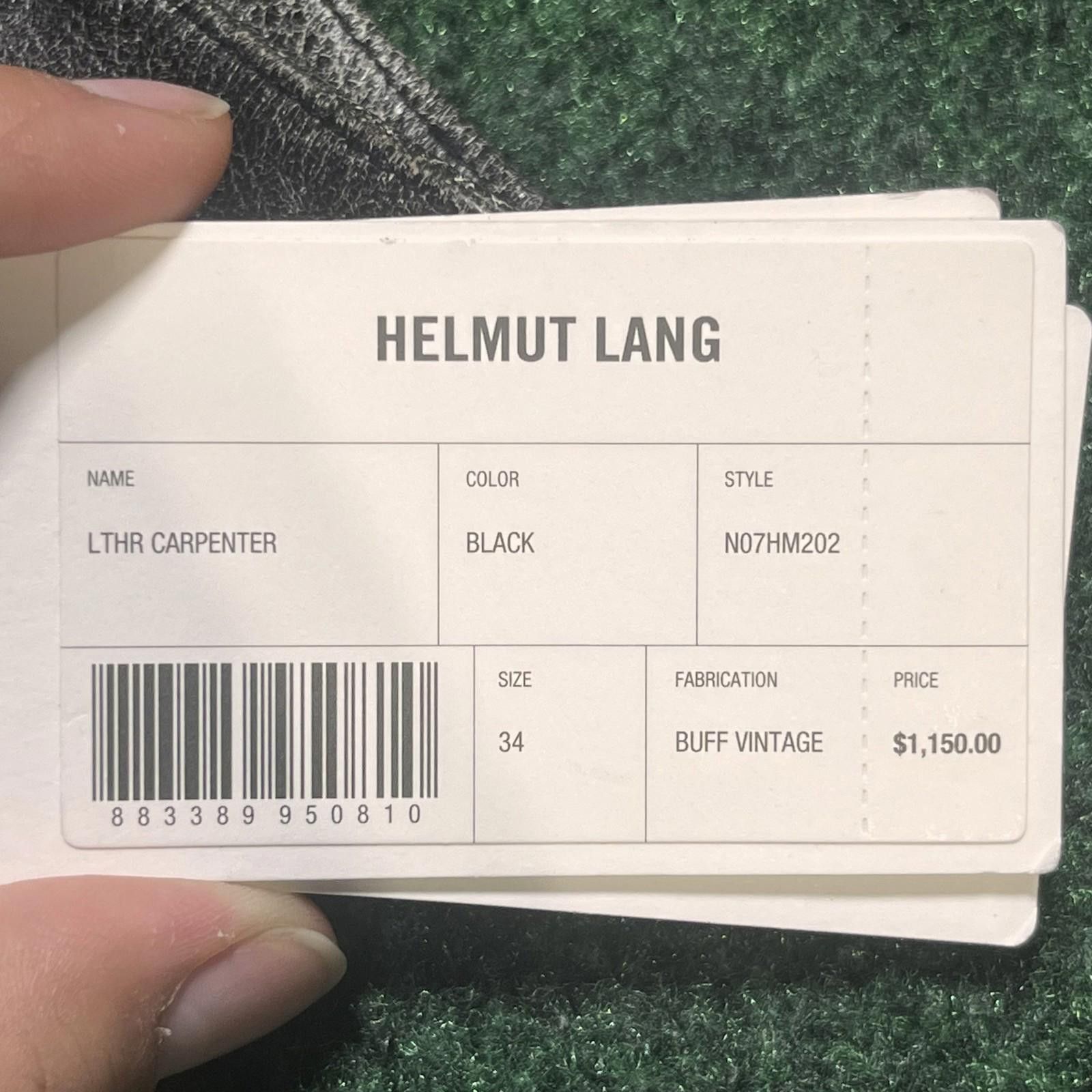 Helmut Lang Helmut Lang LTHR Carpenter Black 34 Size US 34 / EU 50 - 6 Thumbnail