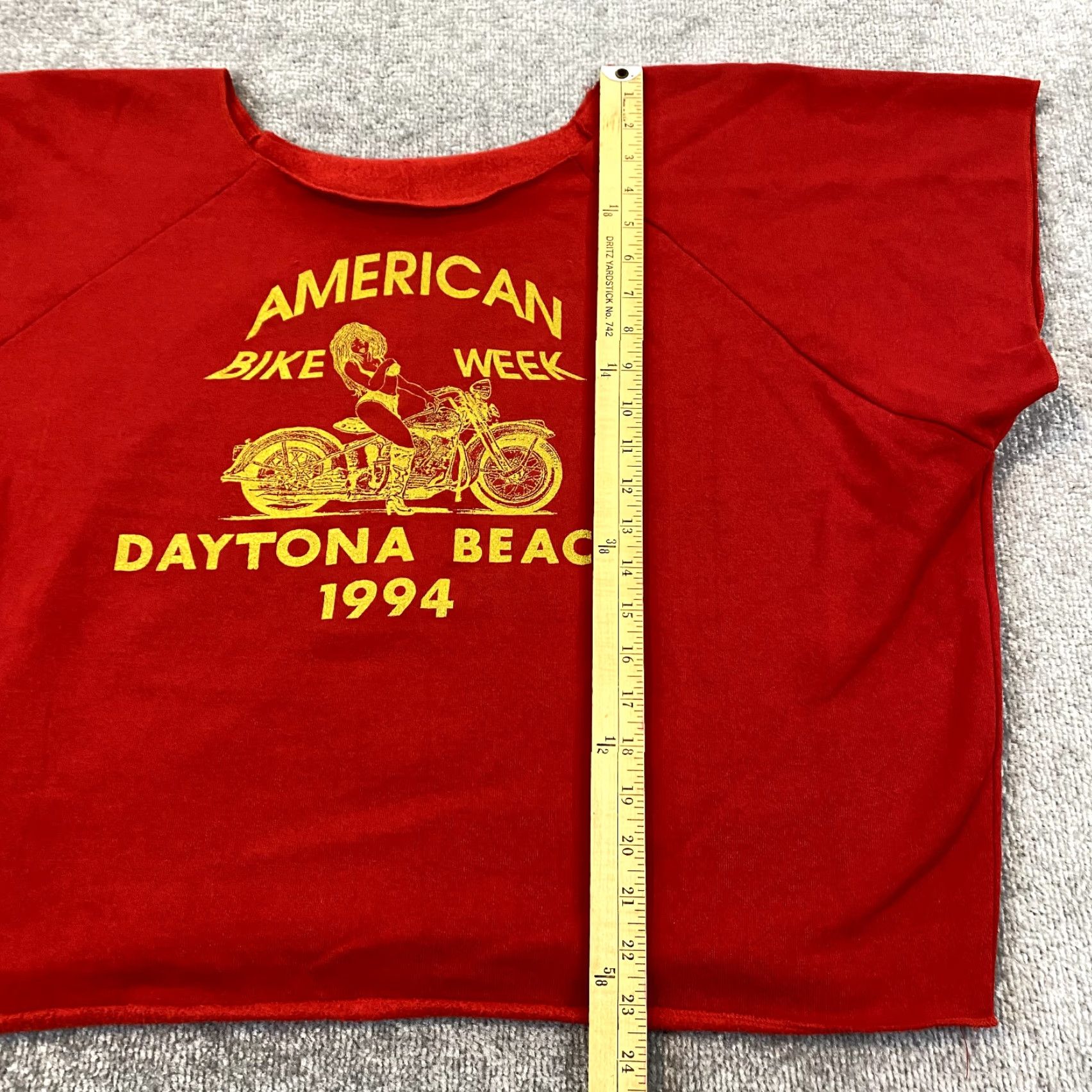 Vintage VINTAGE Motorcycle Shirt Mens One Size Red 1994 Daytona Biker Week Rag Gym 90s Size US M / EU 48-50 / 2 - 5 Thumbnail