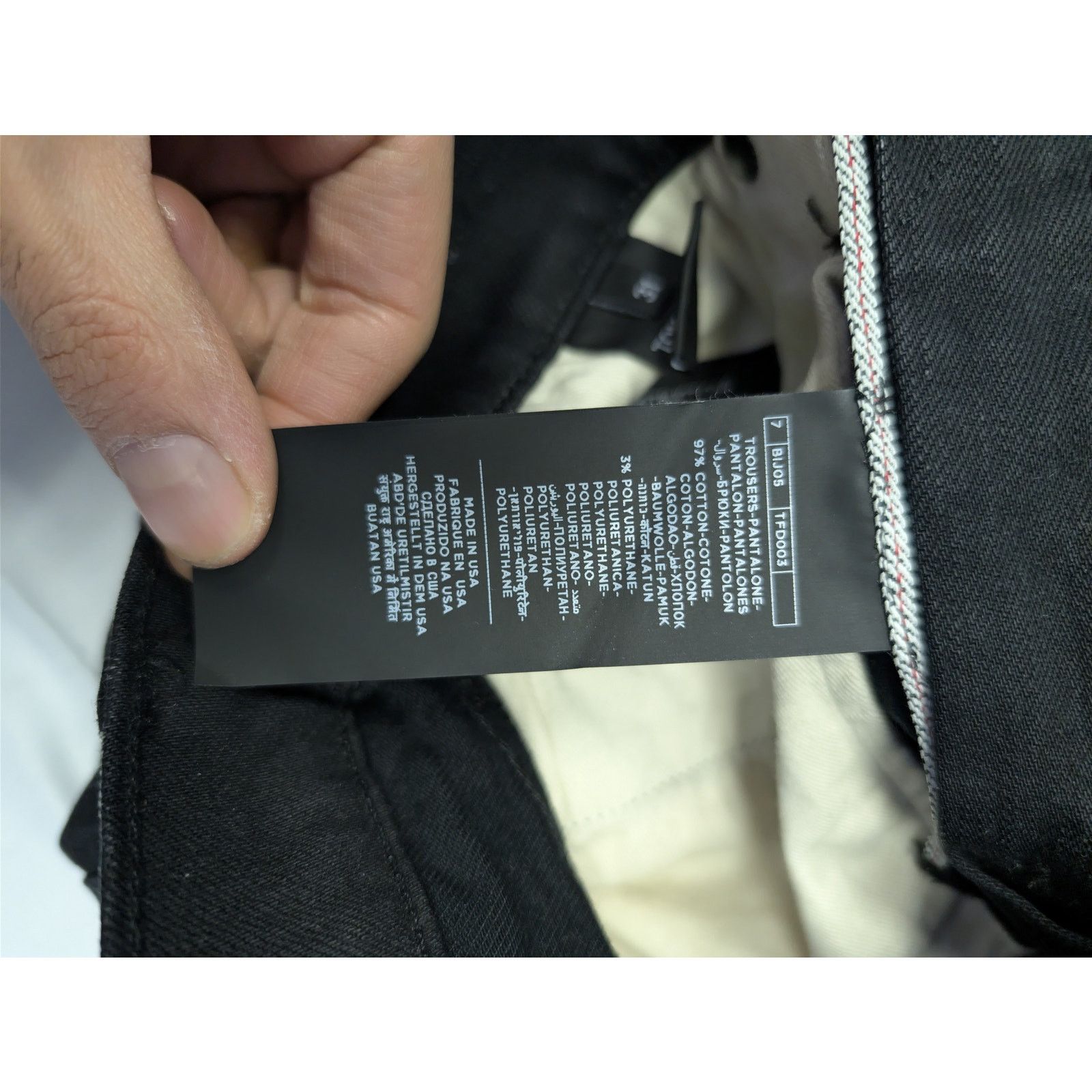 Tom Ford o1rshd1 Denim Jeans Pants in Black Size US 31 - 19 Thumbnail