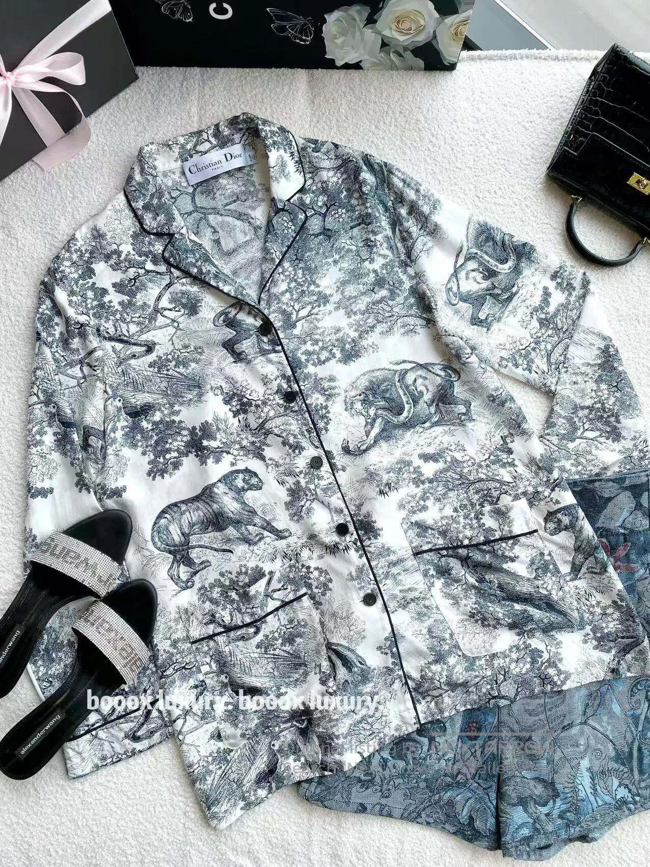 Dior Dior Zoo collection long-sleeved shirt| Size XS / US 0-2 / IT 36-38 - 1 Thumbnail
