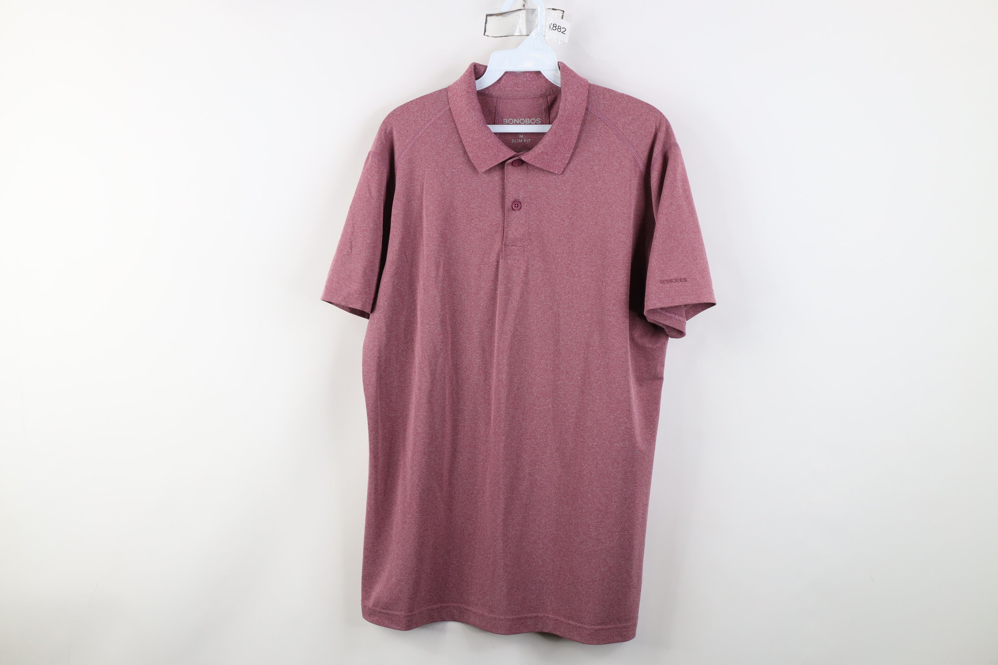 Bonobos Bonobos Golf Fit Tech Knit Collared Golfing Polo Shirt Red Size US M / EU 48-50 / 2 - 1 Thumbnail
