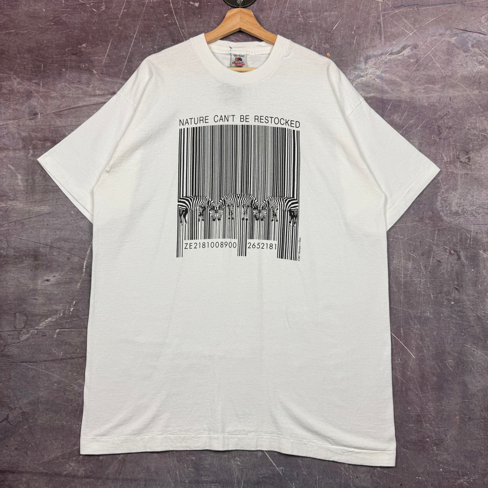 Vintage VINTAGE NATURE CANT BE RESTOCKED ZEBRAS SHIRT LARGE