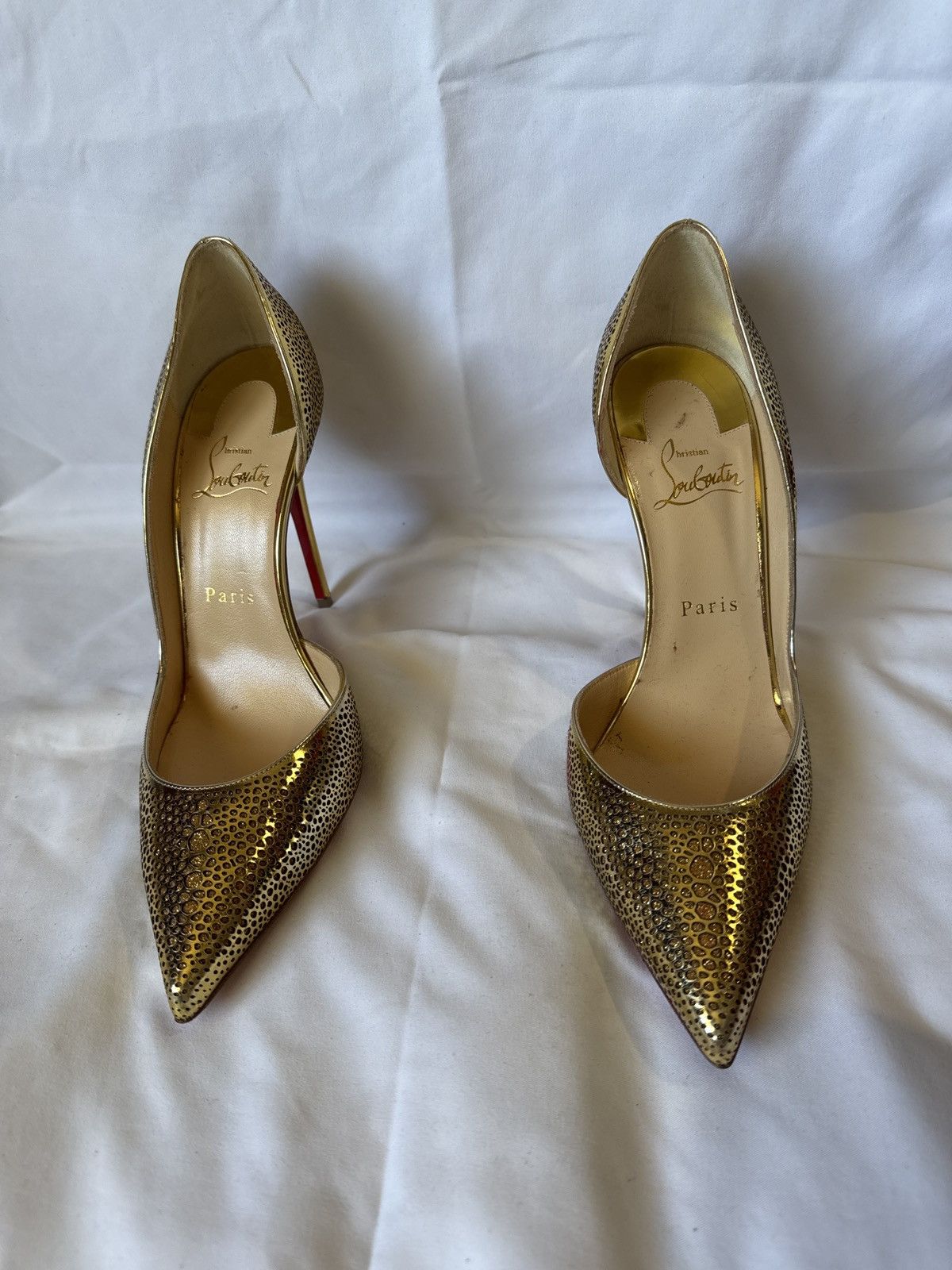 Christian Louboutin Galupump 100 specchio/glitter Size US 8 / IT 38 - 3 Thumbnail