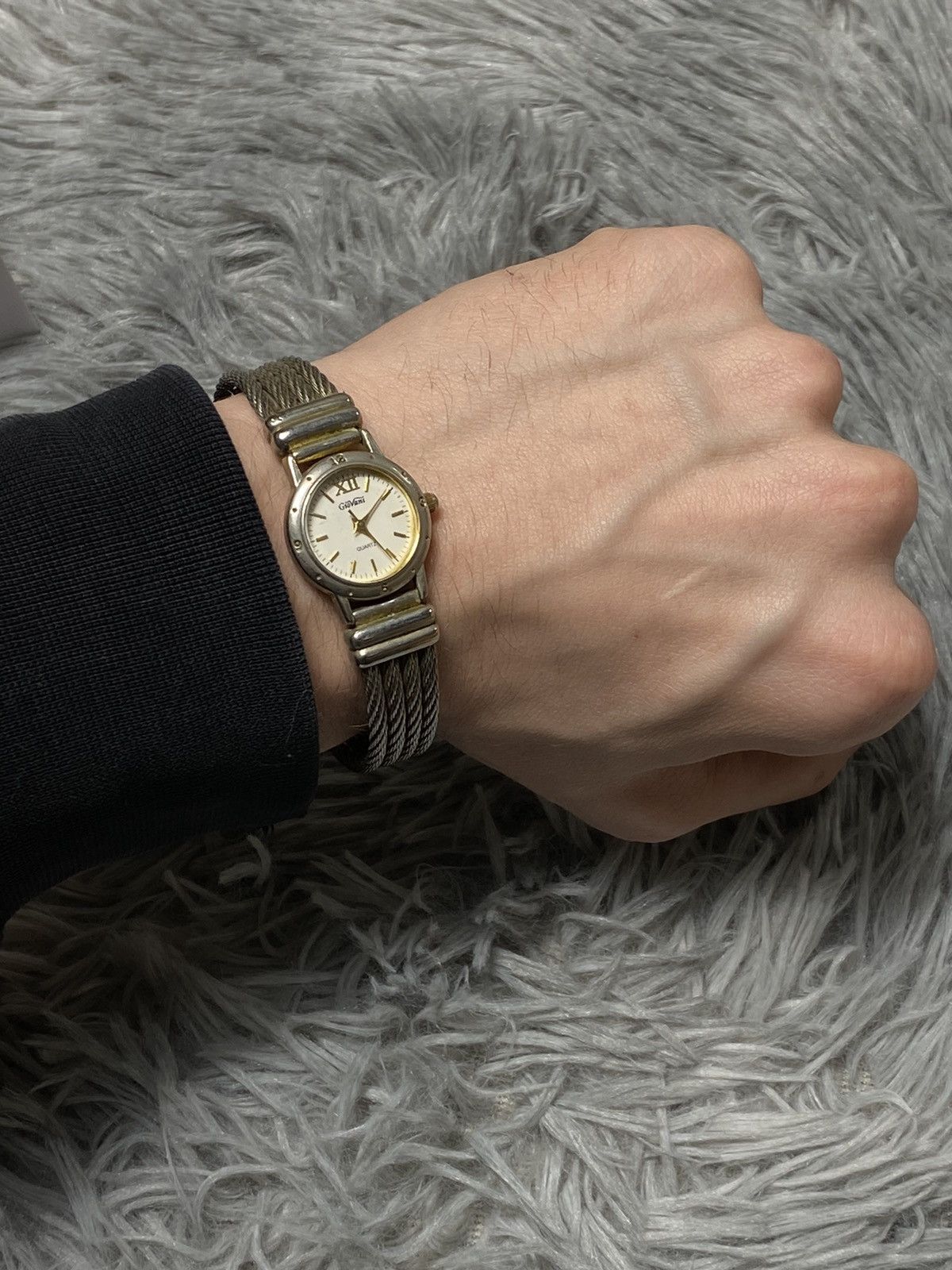 Japanese Brand × Jewelry × Vintage Giovani Quartz Watch with Steel Cable Band | Elegant Design Size ONE SIZE - 12 Thumbnail