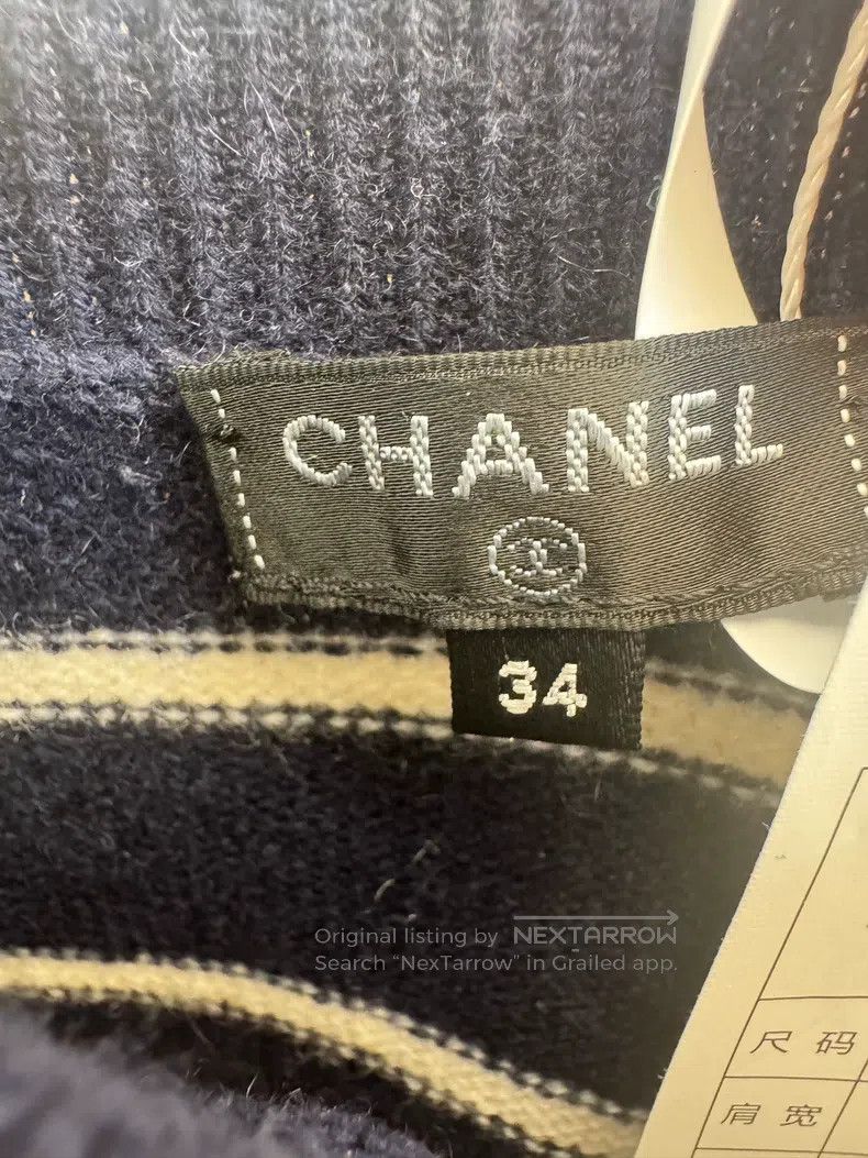 Chanel Chanel 20C colourful striped double C logo cashmere knitte Size XXS / US 00 / IT 34 - 5 Thumbnail