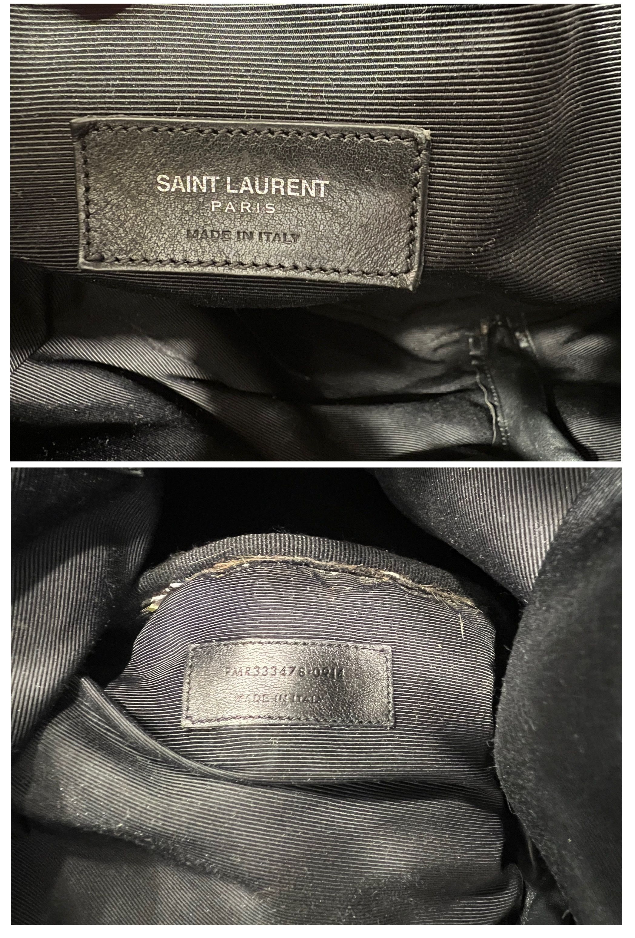 Saint Laurent Paris Saint Laurent Paris Leather Rider Shoulder Bucket Bag Purse Size ONE SIZE - 10 Thumbnail