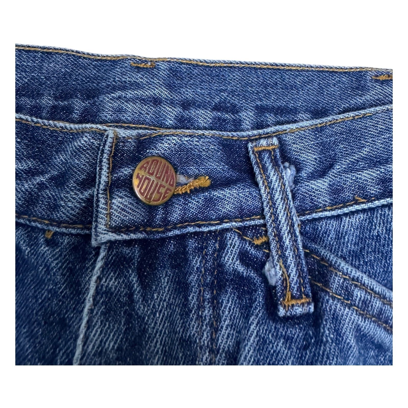 Vintage ROUNDHOUSE VINTAGE 90s Retro Heavy Deni Pants Jeans 30x28 Size US 30 / EU 46 - 5 Thumbnail