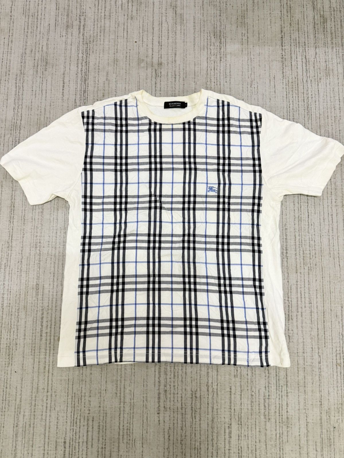 Burberry × Gosha Rubchinskiy Vintage 90s Burberry nova check tshirt Size US XS / EU 42 / 0 - 1 Thumbnail