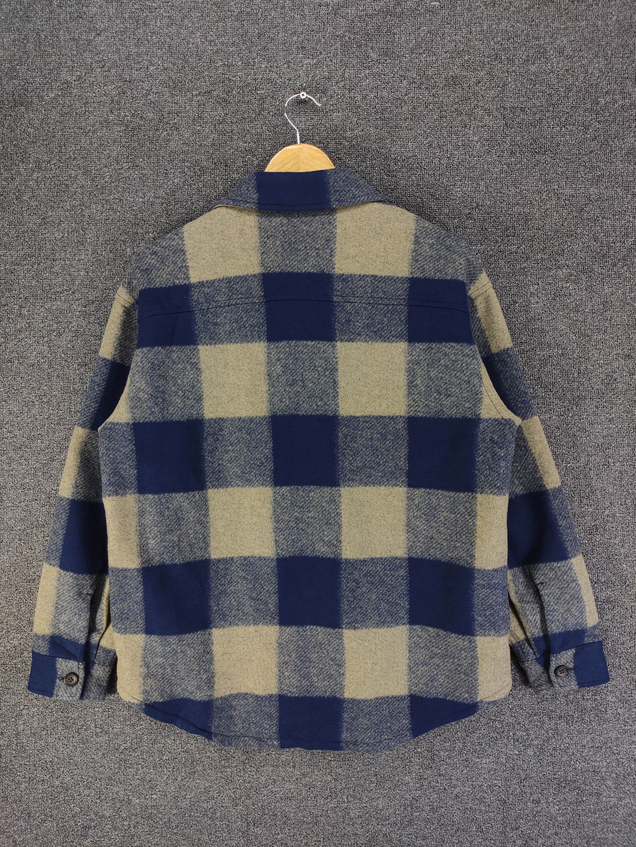 Uniqlo Uniqlo Shadow Plaid Fleece Jacket Button Up Size US M / EU 48-50 / 2 - 6 Thumbnail