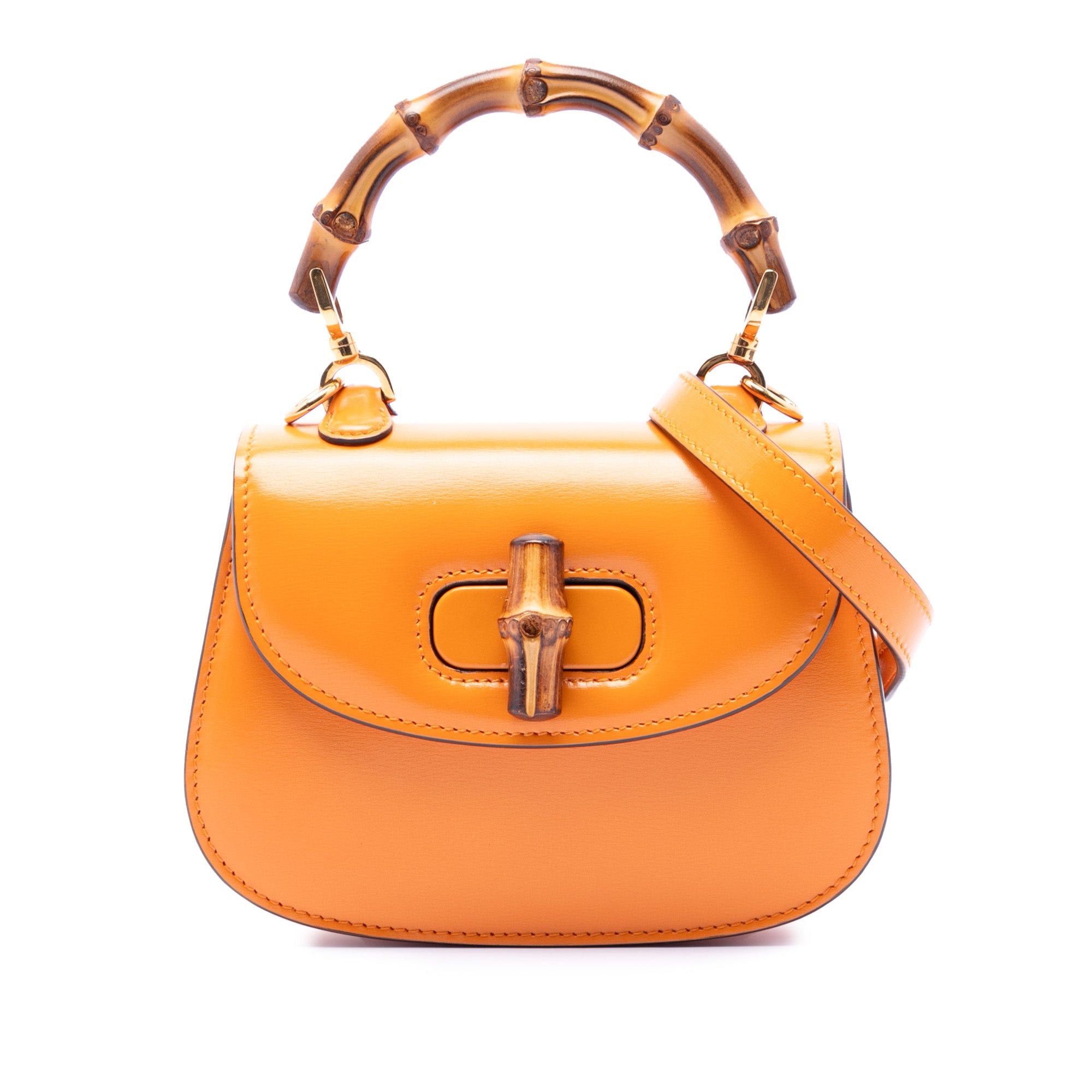 Gucci Mini Calfskin 1947 Bamboo Top Handle Bag Size ONE SIZE - 1 Thumbnail