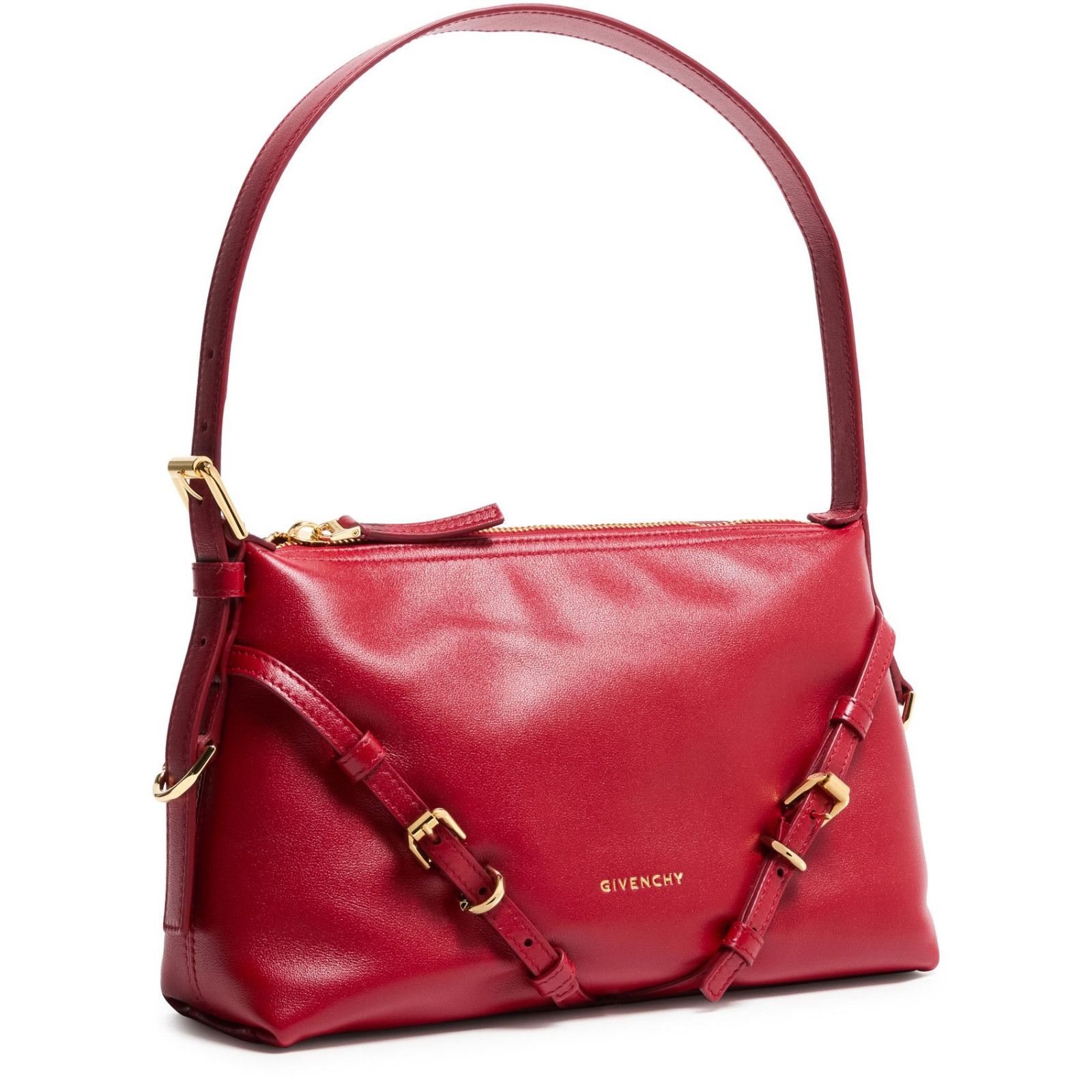 Givenchy GIVENCHY Voyou Mini Red Leather Shoulder Bag New And Authent Size ONE SIZE - 2 Thumbnail