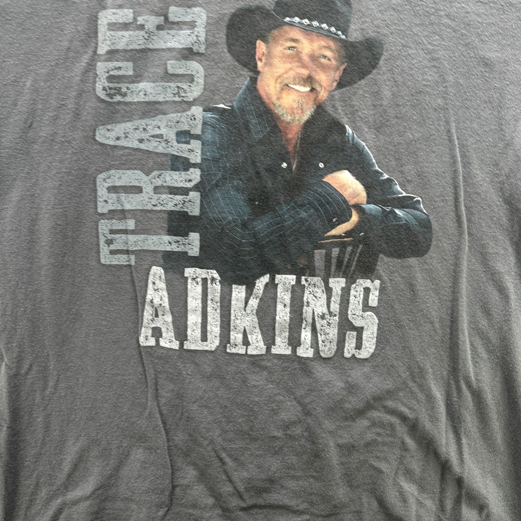 Vintage Trace Adkins Shirt Mens Large Gray 2017 Tour Bayside USA Concert Music T-Shirt Crew Neck Short Sleeve Size US L / EU 52-54 / 3 - 5 Thumbnail