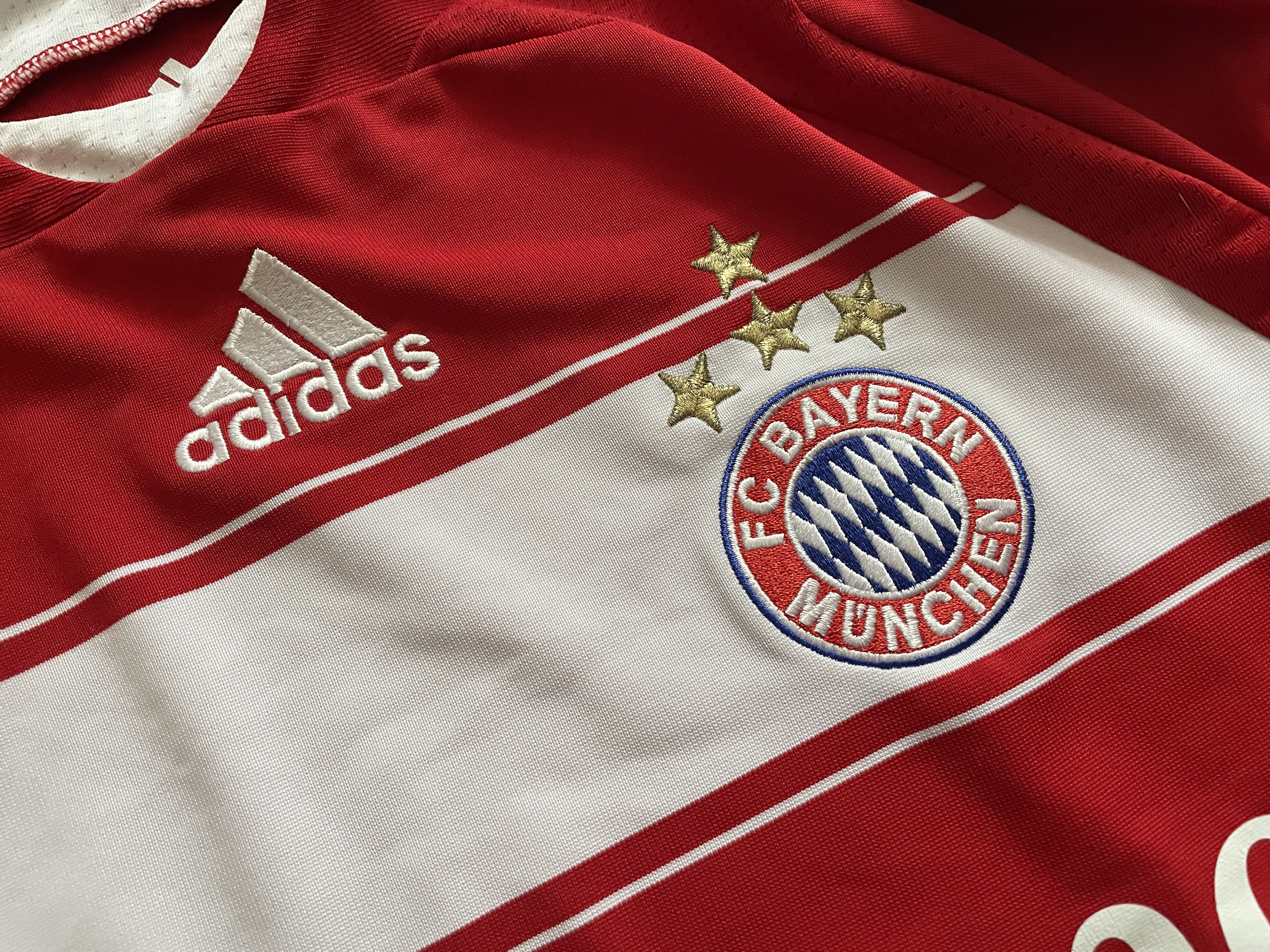 Adidas Vintage Bayern Munich 2007-2008 Home Shirt Soccer Jersey Size US S / EU 44-46 / 1 - 4 Thumbnail