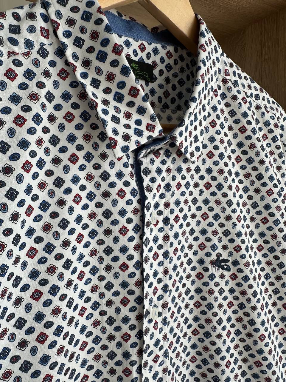 Etro × Vintage Vintage Mens Etro Italy Floral Print Button-Up Shirt Size US M / EU 48-50 / 2 - 13 Thumbnail