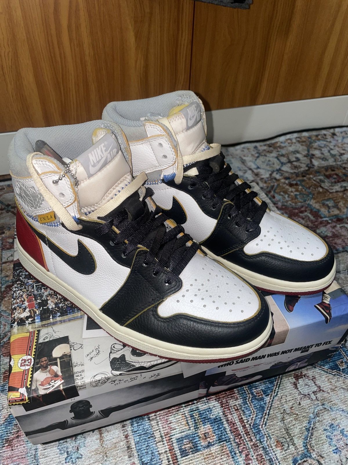 Nike Jordan 1 Retro High - Union Los Angeles Black Toe Size US 7 / EU 40 - 8 Thumbnail