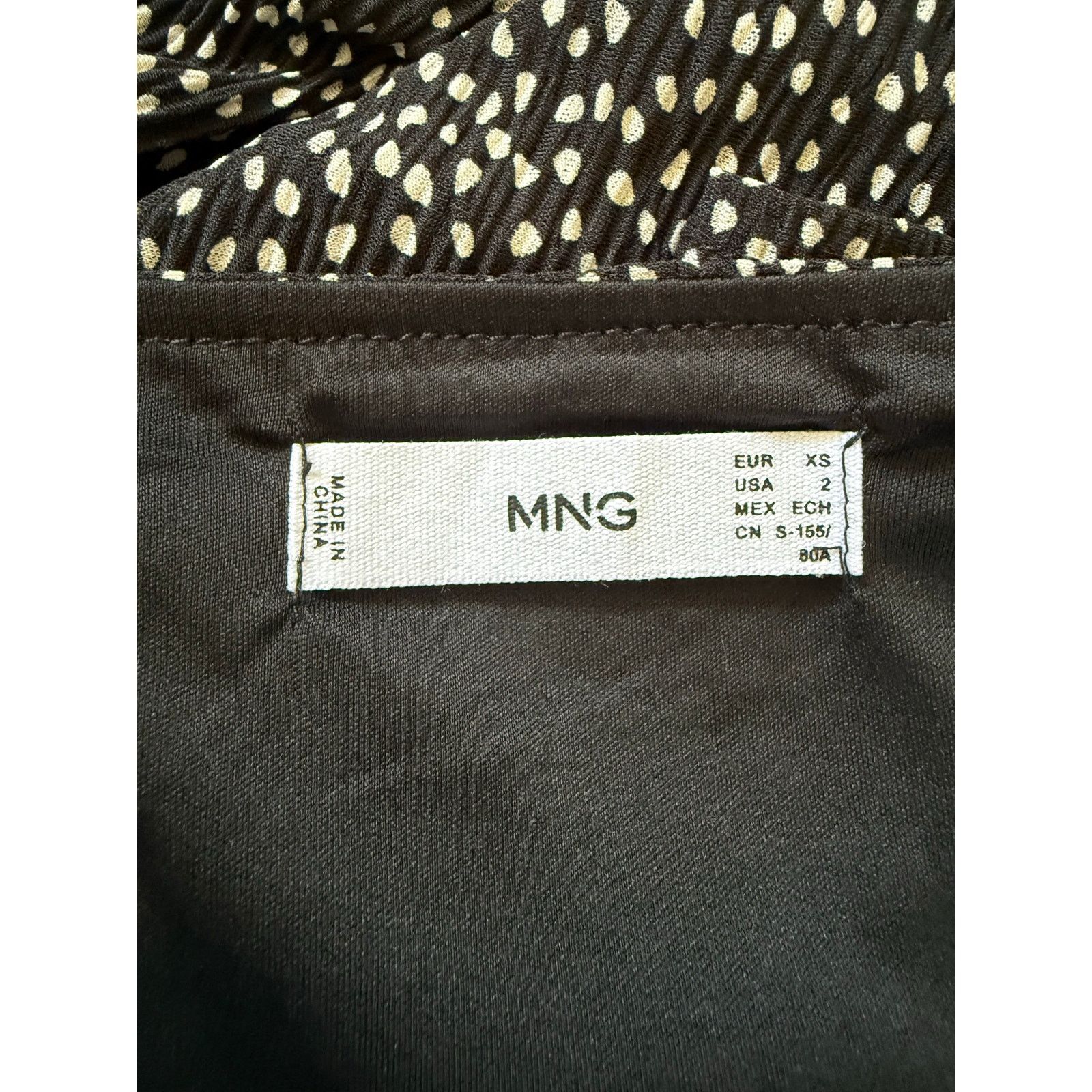 Mango Mango Women Black & White Printed A-Line Mini Dress Size 2 Size XS / US 0-2 / IT 36-38 - 3 Thumbnail