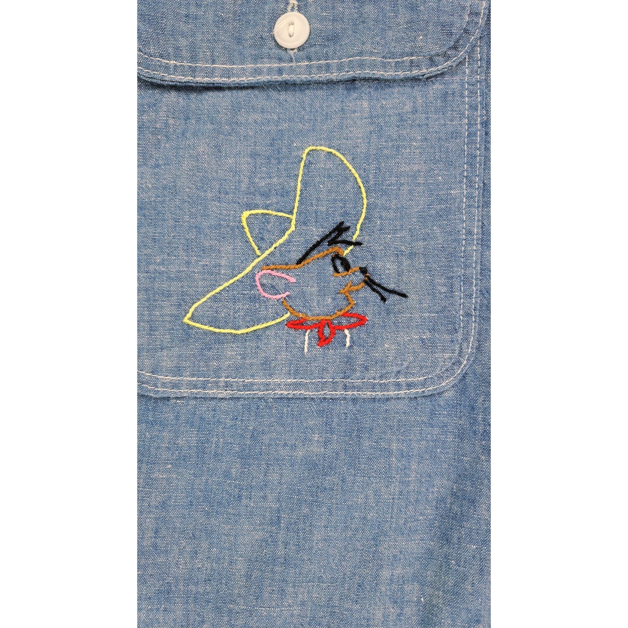 Big Mac Vintage Big Mac Chambray Shirt Speedy Gonzales Embroidery JC Size US S / EU 44-46 / 1 - 4 Thumbnail