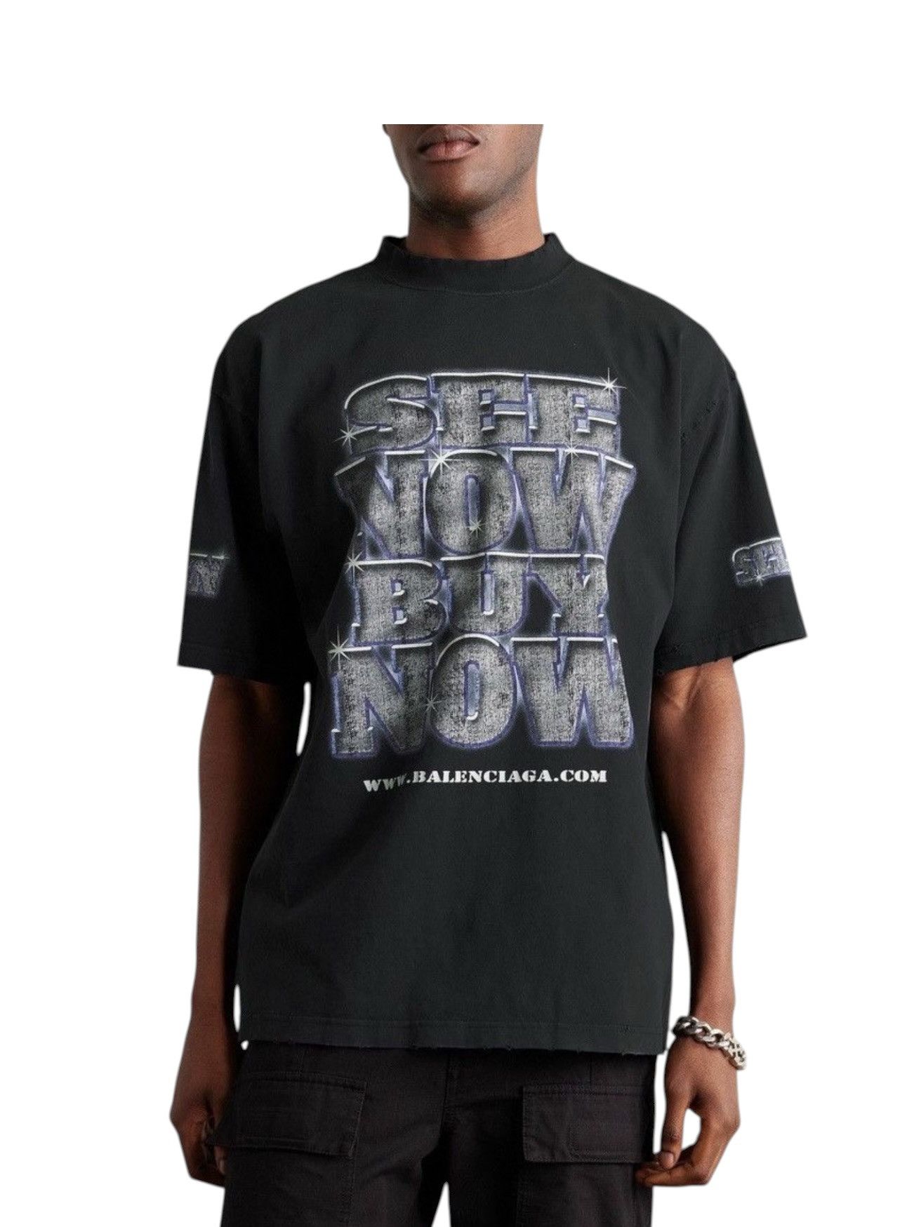 Balenciaga Balenciaga see now t shirt Size US L / EU 52-54 / 3 - 2 Thumbnail