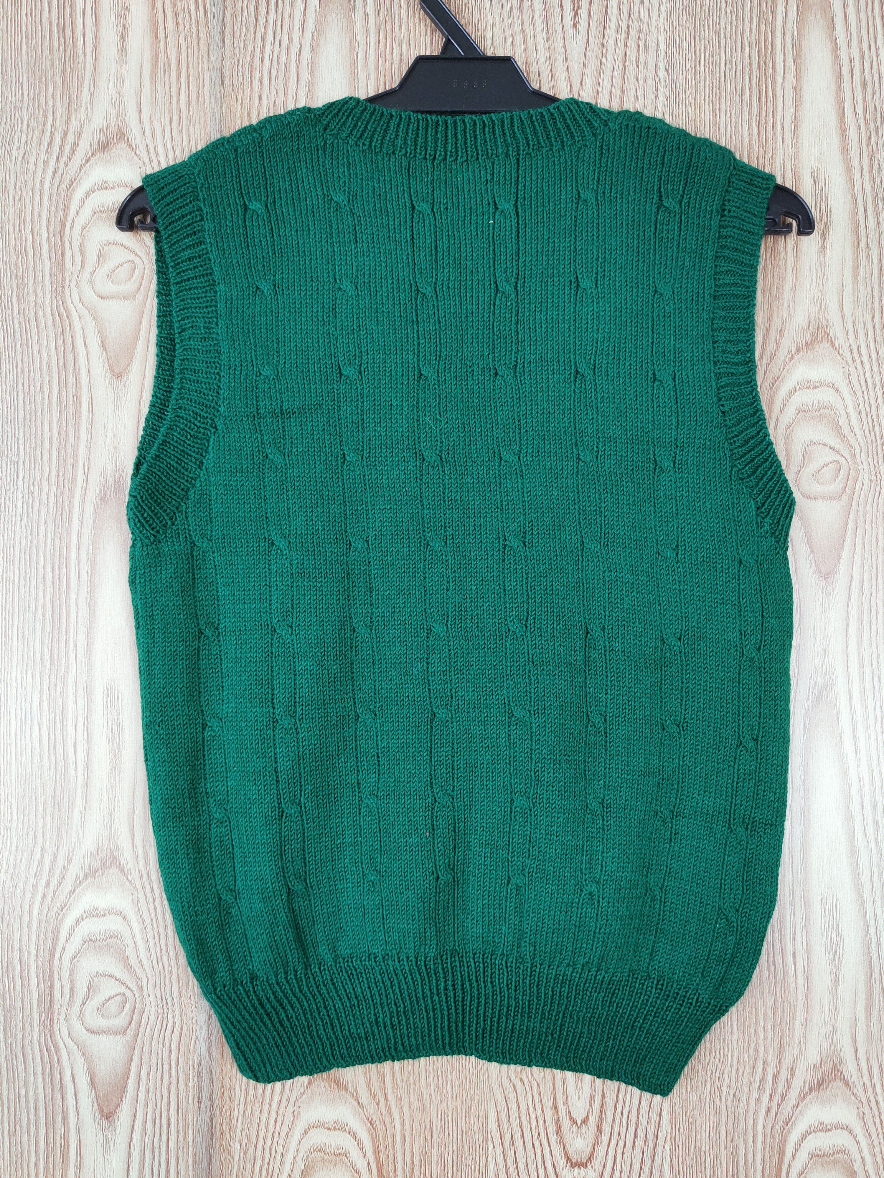 Homespun Knitwear × Japanese Brand × Vintage Japanese Brand Green Knitwear Vests #W675 Size XS / US 0-2 / IT 36-38 - 7 Thumbnail