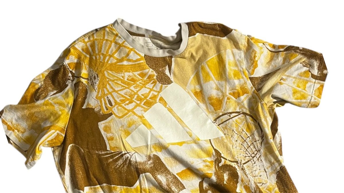 Adidas Adidas Selects Summer Edtion Yellow and Brown Basketball Tee Size US L / EU 52-54 / 3 - 2 Thumbnail