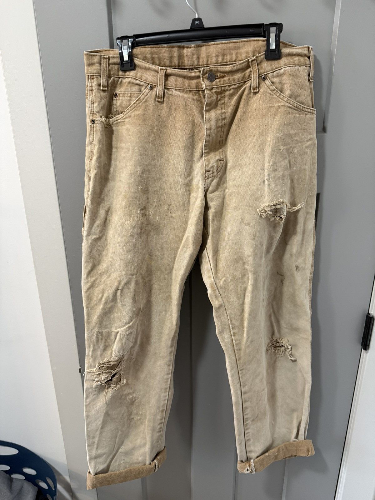 Dickies Vintage Dickies Distressed Carpenter Pants Size US 34 / EU 50 - 1 Thumbnail