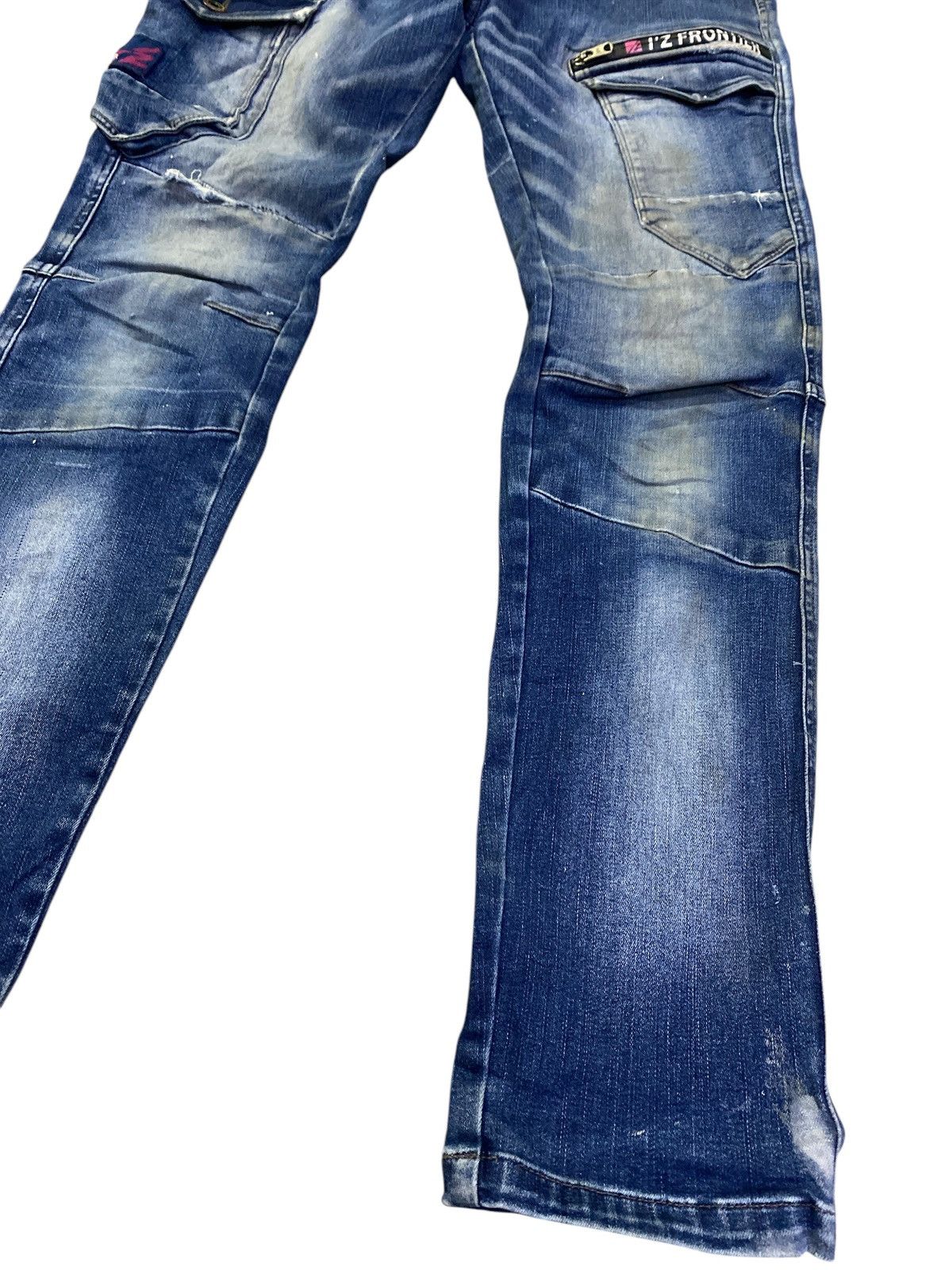FRONTEER × Japanese Brand I.Z Fronteer Workwear Heavy Cargo Denim Size US 31 - 9 Thumbnail