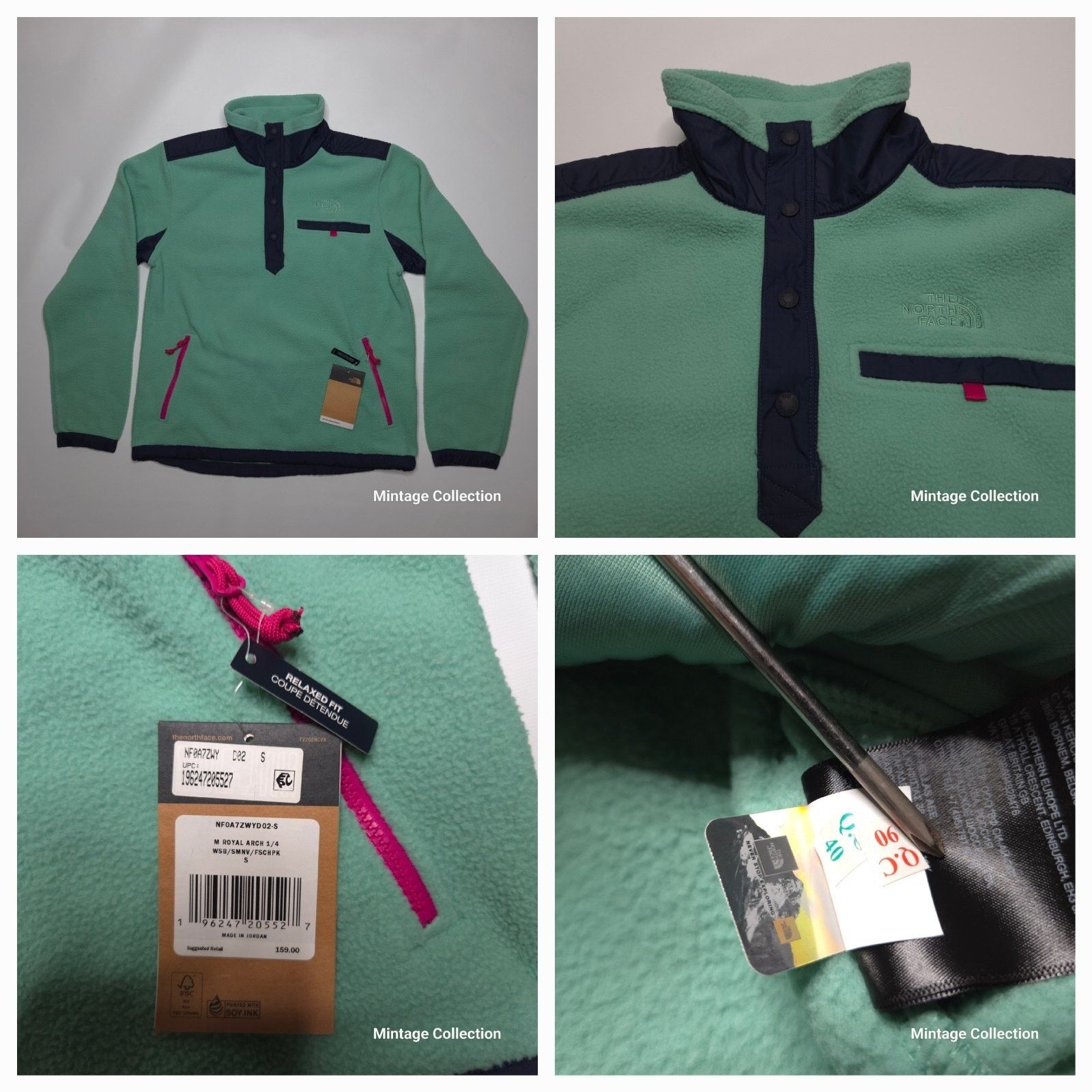 The North Face Men's Royal Arch 1/4 Snap Pullover Jacket S