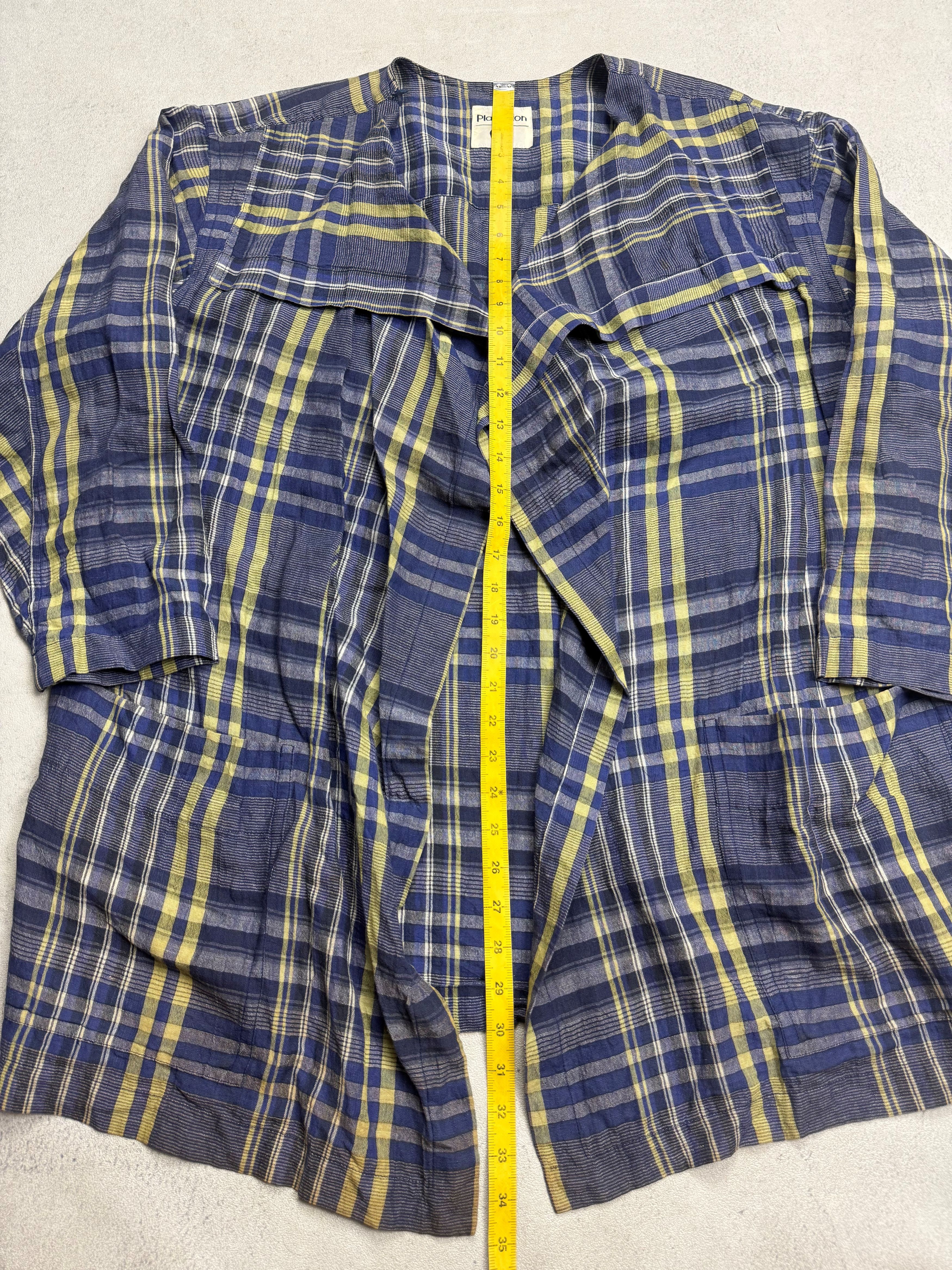 Issey Miyake Plantation Issey Miyake Plaid Outer Shirt Size M / US 6-8 / IT 42-44 - 13 Thumbnail