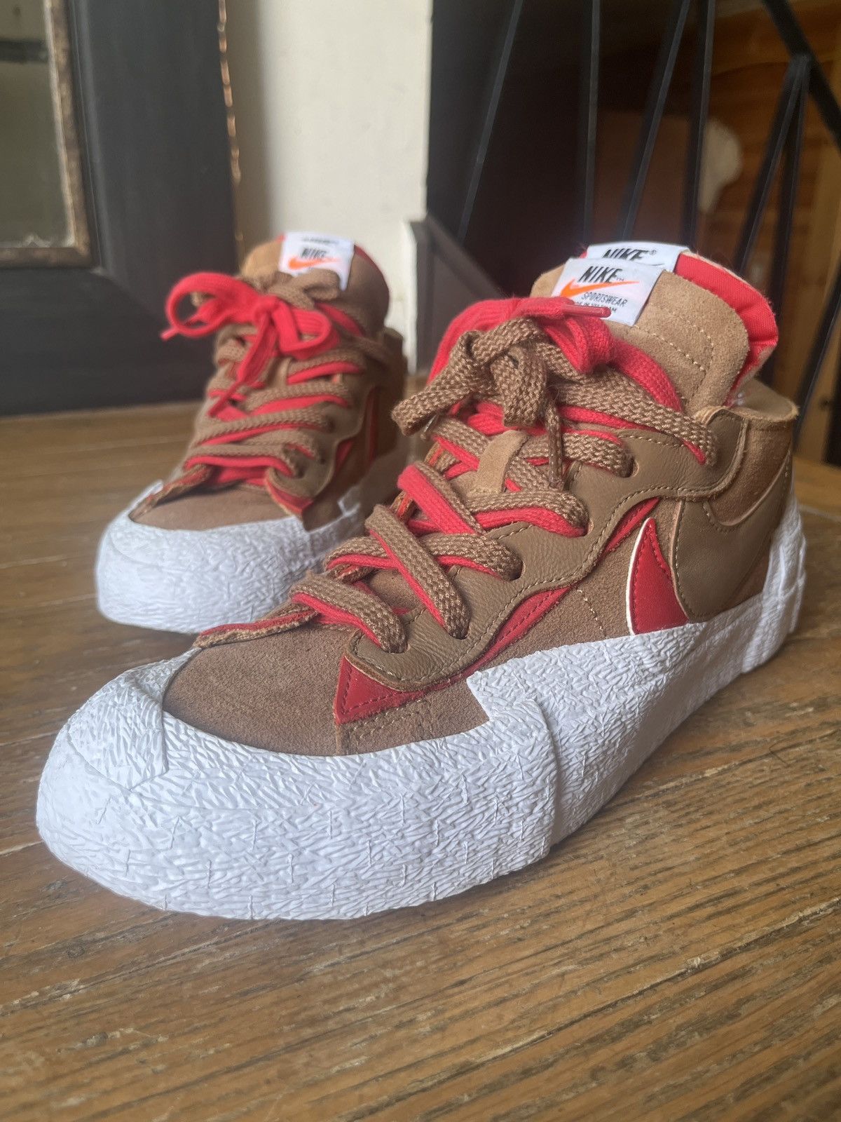 Nike × Sacai Nike x Sacai Blazer Low ‘British Tan’ Size US 8.5 / EU 41-42 - 1 Thumbnail
