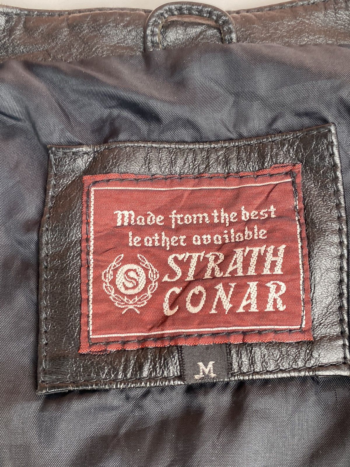 Genuine Leather × Vintage Vtg Strath Conar Leather Vest Size US M / EU 48-50 / 2 - 6 Thumbnail