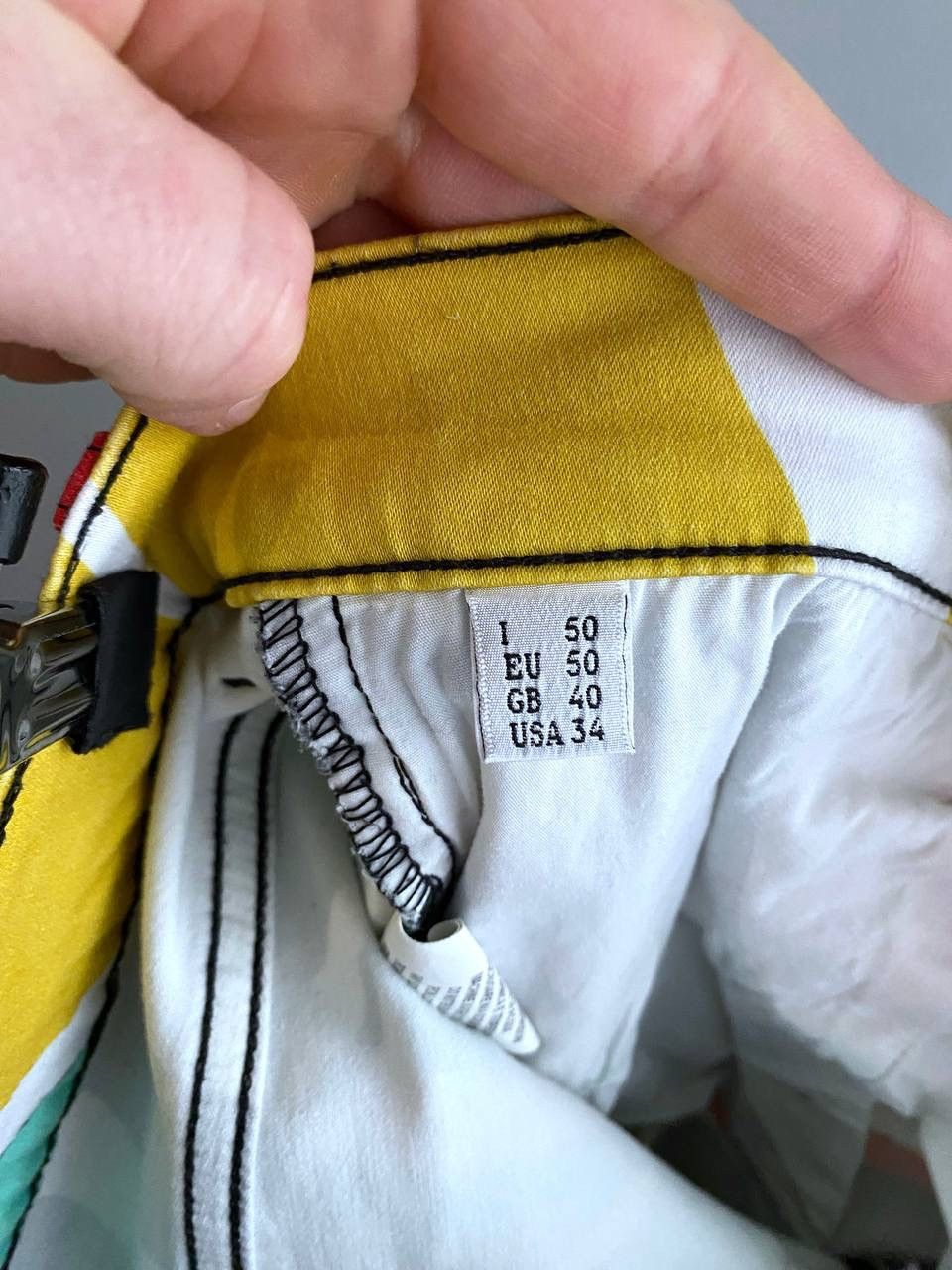 Designer × Moschino RARE MOSCHINO COUTURE Multicolor Print Men's Pant, W34 / L30 Size US 34 / EU 50 - 18 Thumbnail