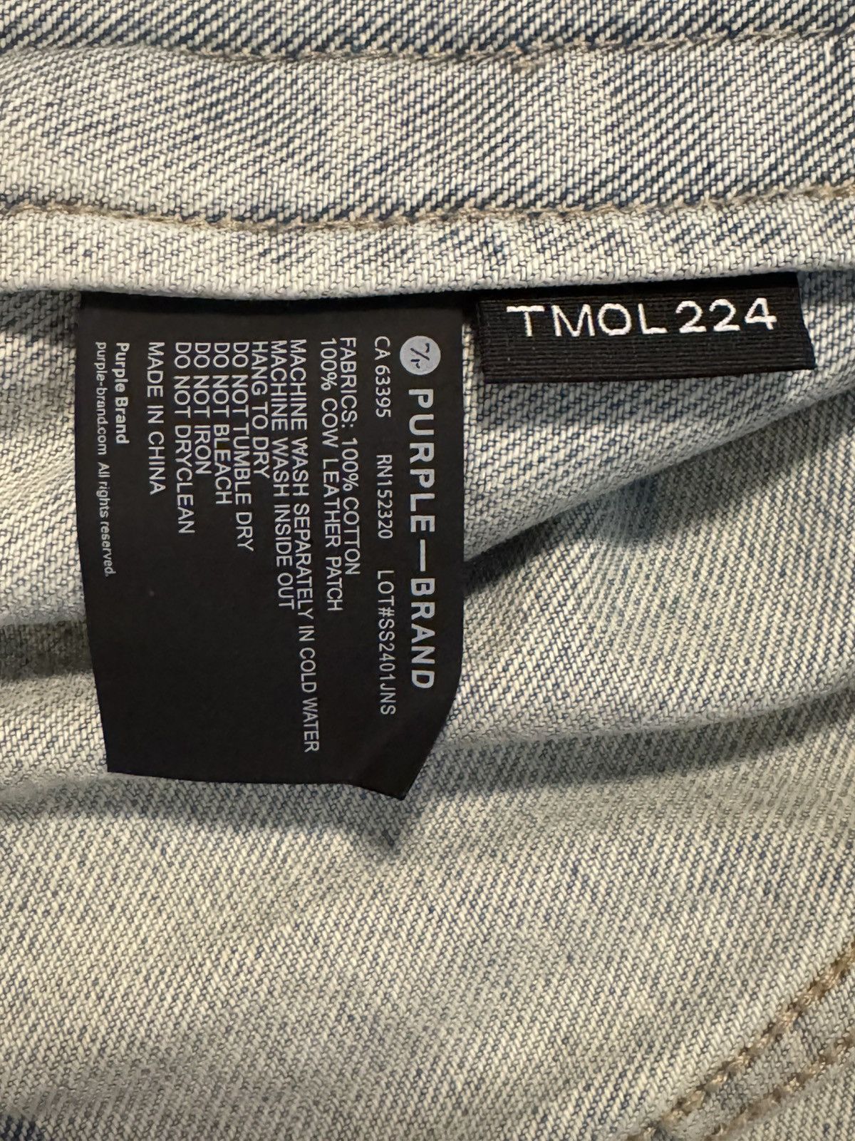 Purple Brand Purple Brand Monogram Oversized Indigo Jacket S Small Size US S / EU 44-46 / 1 - 12 Thumbnail