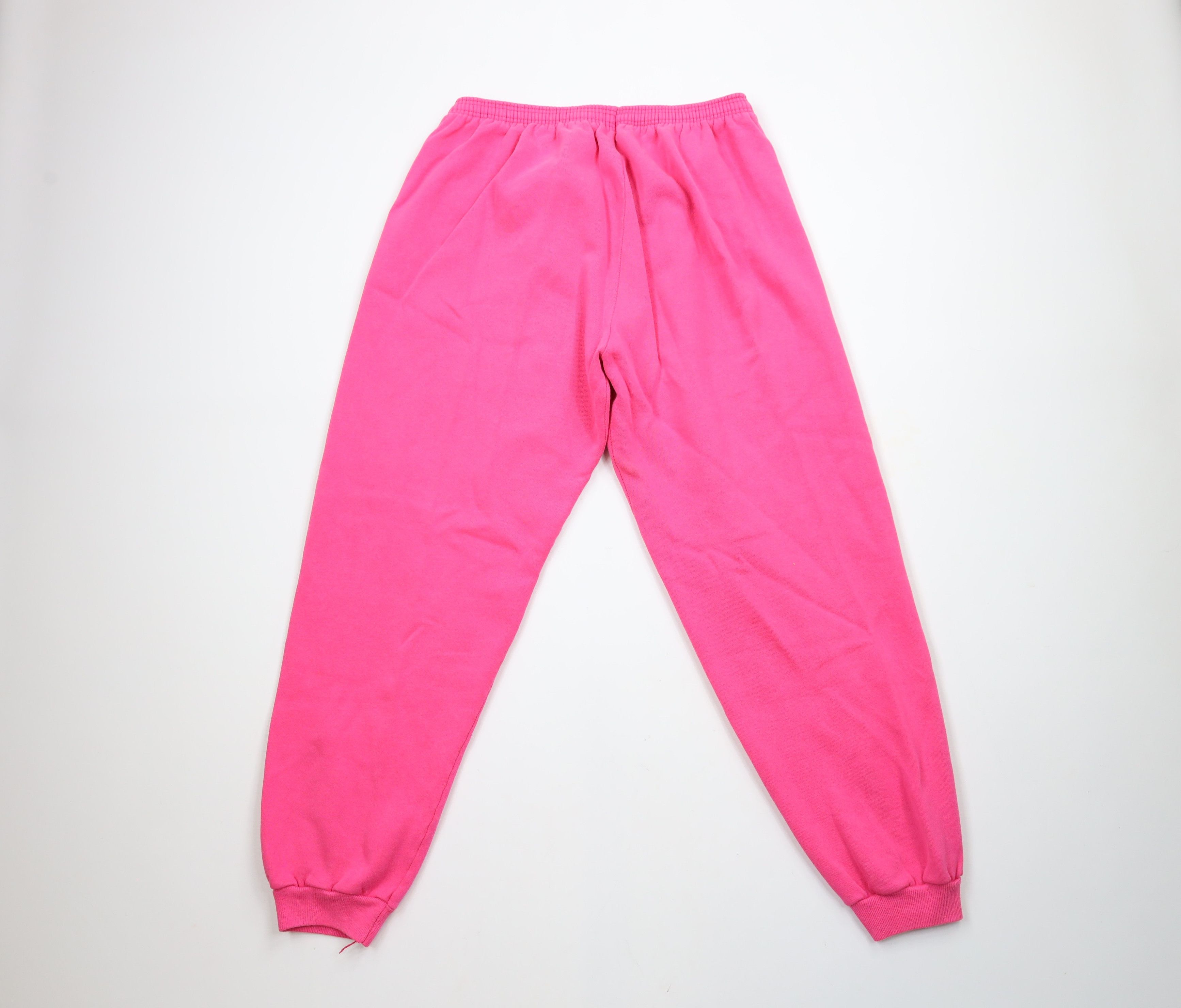 Vintage Vintage 90s Streetwear Blank Sweatpants Joggers Pink USA Size 30" / US 8 / IT 44 - 9 Thumbnail