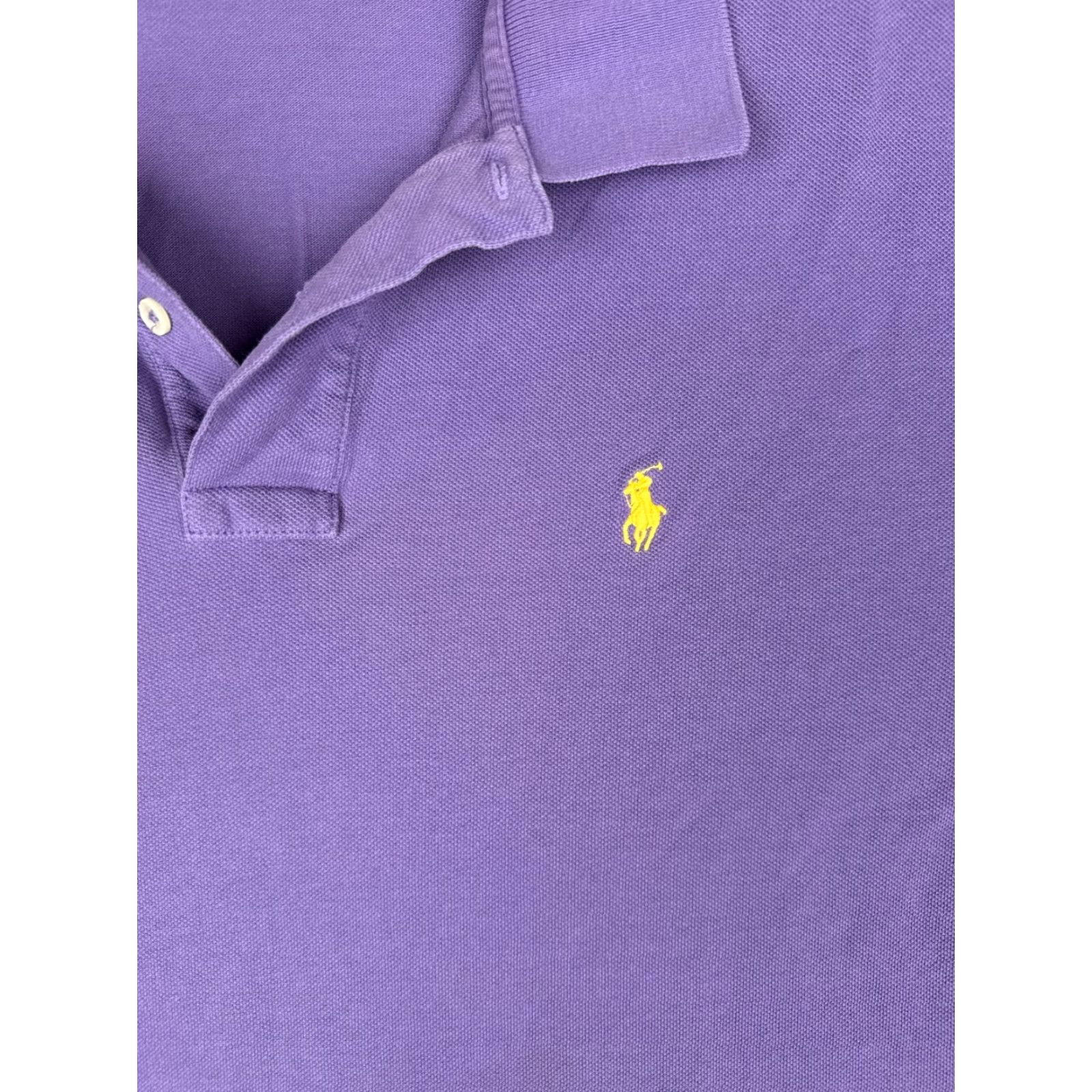 Ralph Lauren VINTAGE Ralph Lauren Polo Shirt Men 2XL Purple Short Sleeve 100% Cotton Golf Size US XXL / EU 58 / 5 - 6 Thumbnail