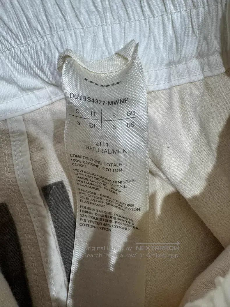 Rick Owens Rick Owens size s 19ss White Cotton Asymmetric Patch Silk S Size US 28 / EU 44 - 3 Thumbnail