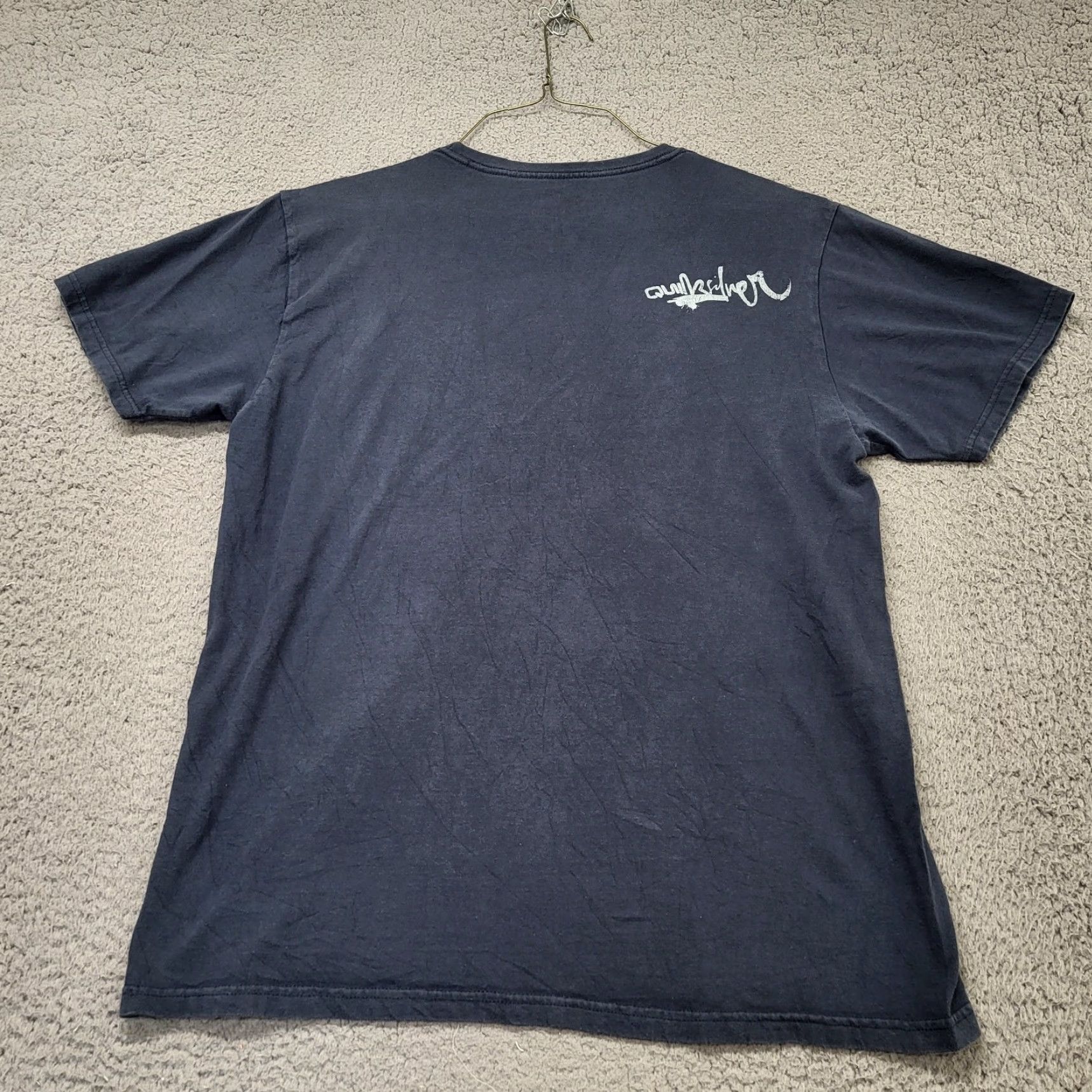 Quiksilver VINTAGE Quiksilver Shirt Men XL Surfing Board Surf Beach Active Logo Graphic Print Blue XL 100% Cotton Mens Size US XL / EU 56 / 4 - 4 Thumbnail