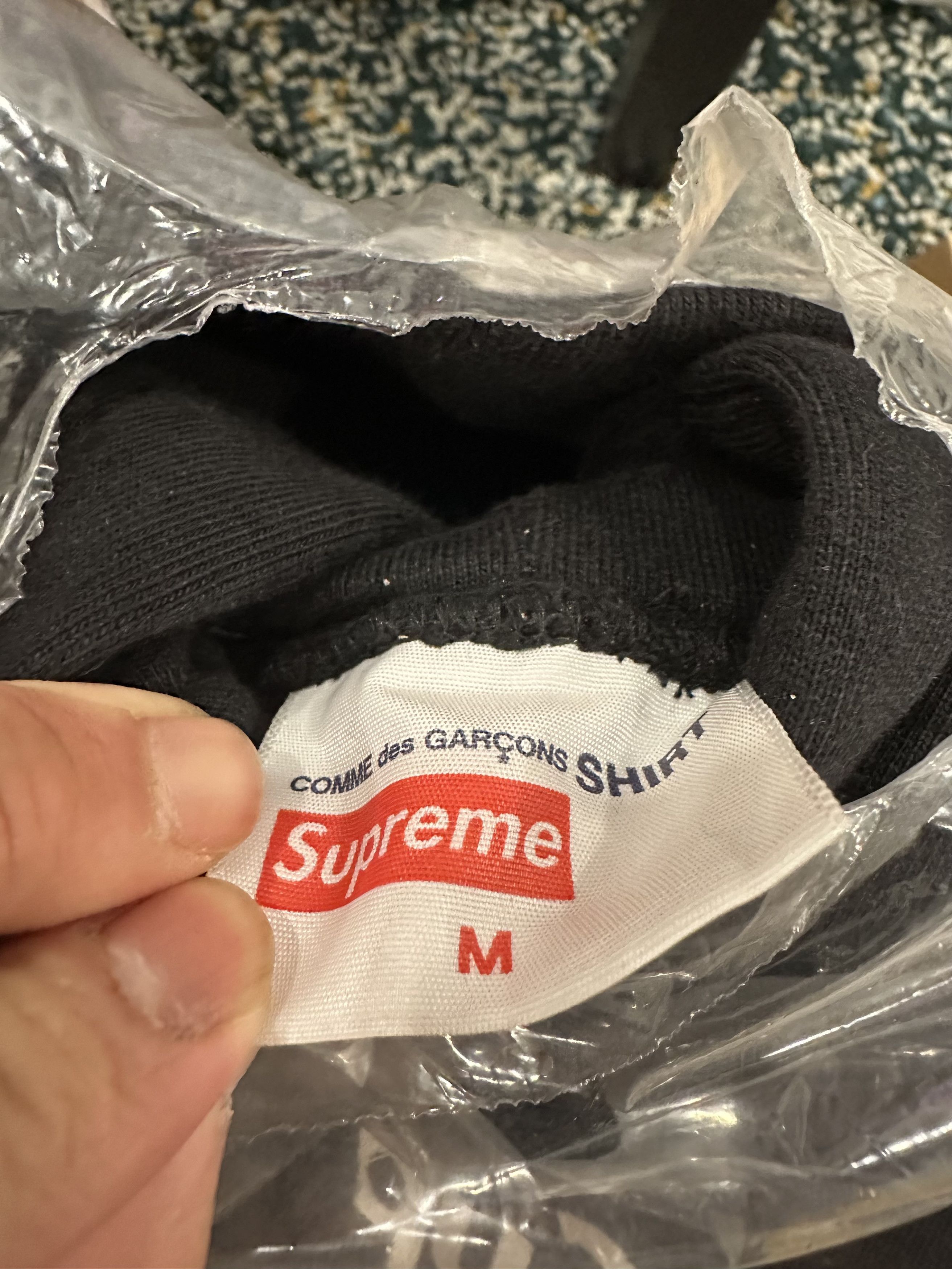 Comme des Garcons SHIRT × Supreme Supreme CDG Split Box Logo Hooded Sweatshirt Size US M / EU 48-50 / 2 - 6 Thumbnail