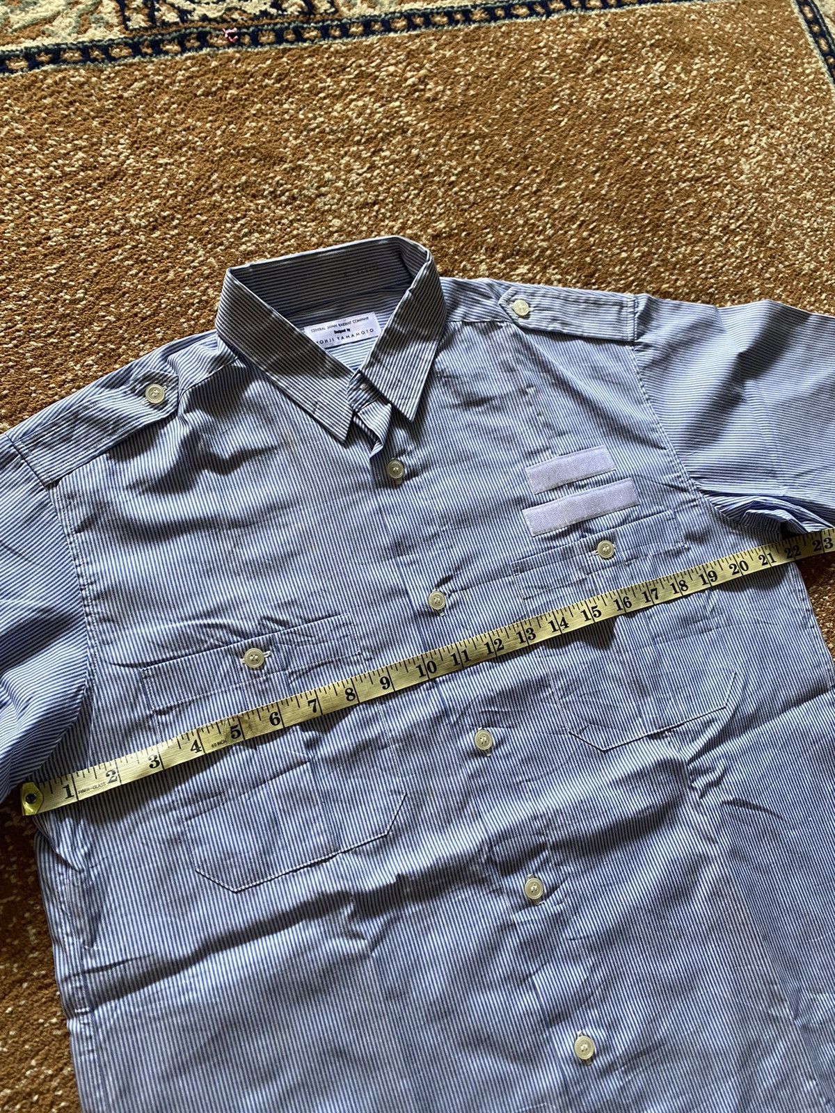 Yohji Yamamoto Vintage Yohji Yamamoto Plaid Striped Shirt Size US M / EU 48-50 / 2 - 6 Thumbnail