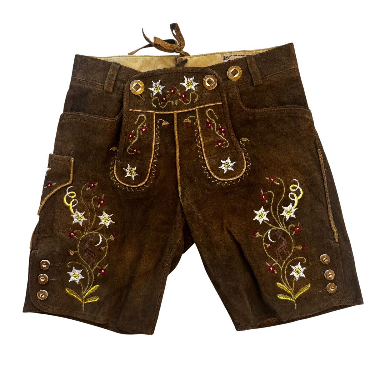 Other Stockerpoint Vintage Leather Shorts Octoberfest Bavarian Size 26" / US 2 / IT 38 - 1 Thumbnail