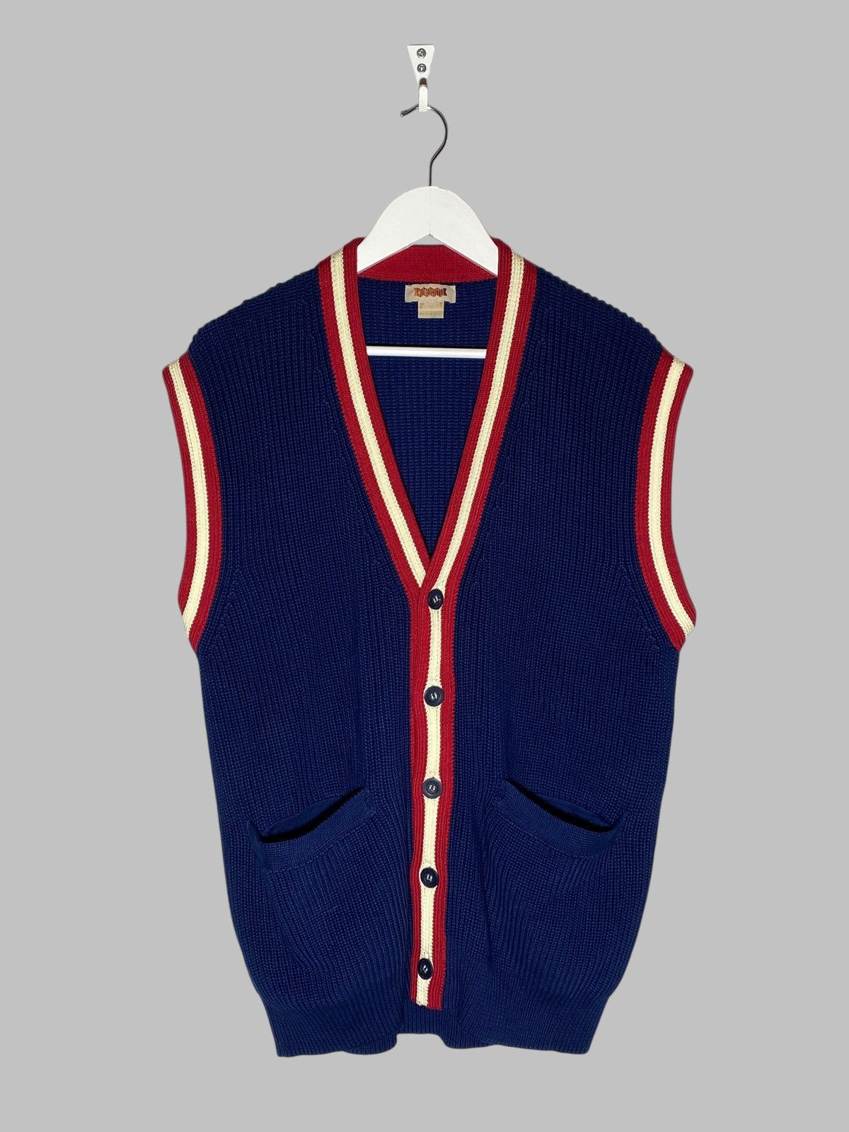 Baracuta Baracuta Cotton Knit Cardigan Vest Sweater Fisherman Grandpa Size US M / EU 48-50 / 2 - 1 Thumbnail