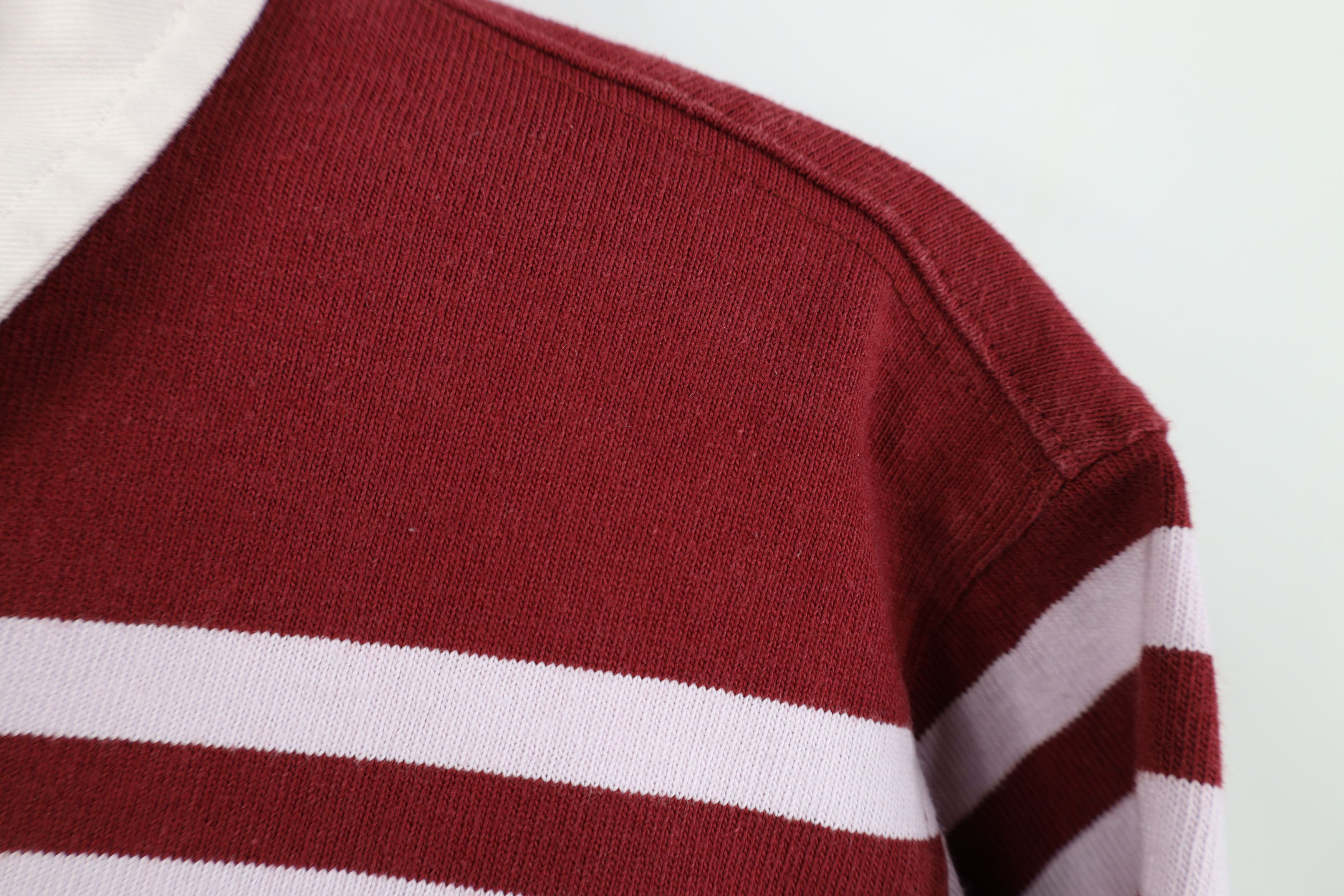 Lands' End Vintage 90s Lands End Heavy Long Sleeve Rugby Polo Shirt Size XL / US 12-14 / IT 48-50 - 6 Thumbnail