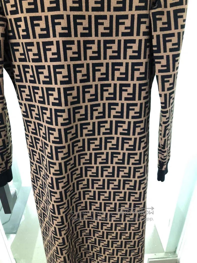 Fendi Fendi All-over printed dress Size S / US 4 / IT 40 - 4 Thumbnail