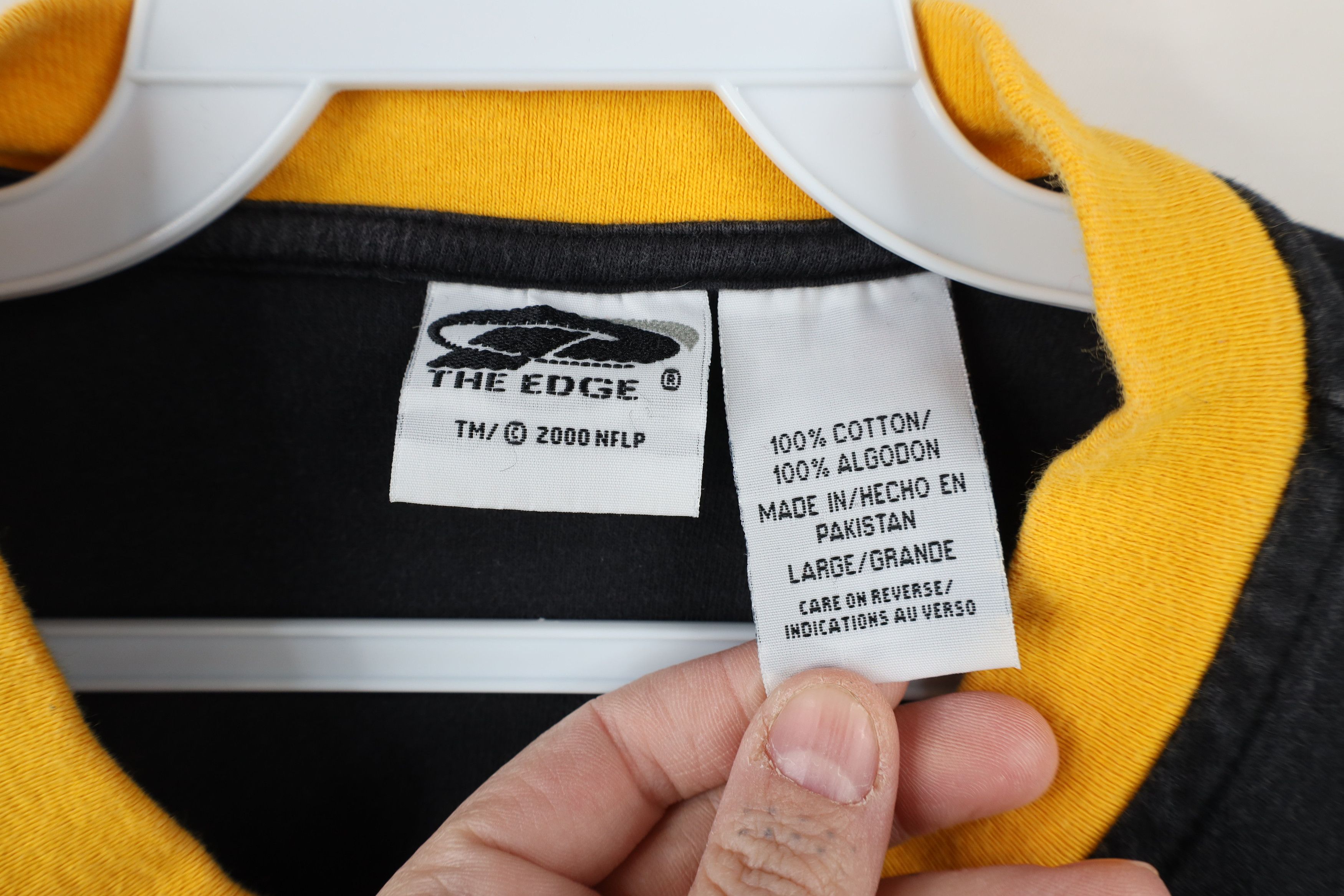 Vintage Vintage Y2K 2000 Pittsburgh Steelers Football Henley T-Shirt Size US L / EU 52-54 / 3 - 9 Thumbnail