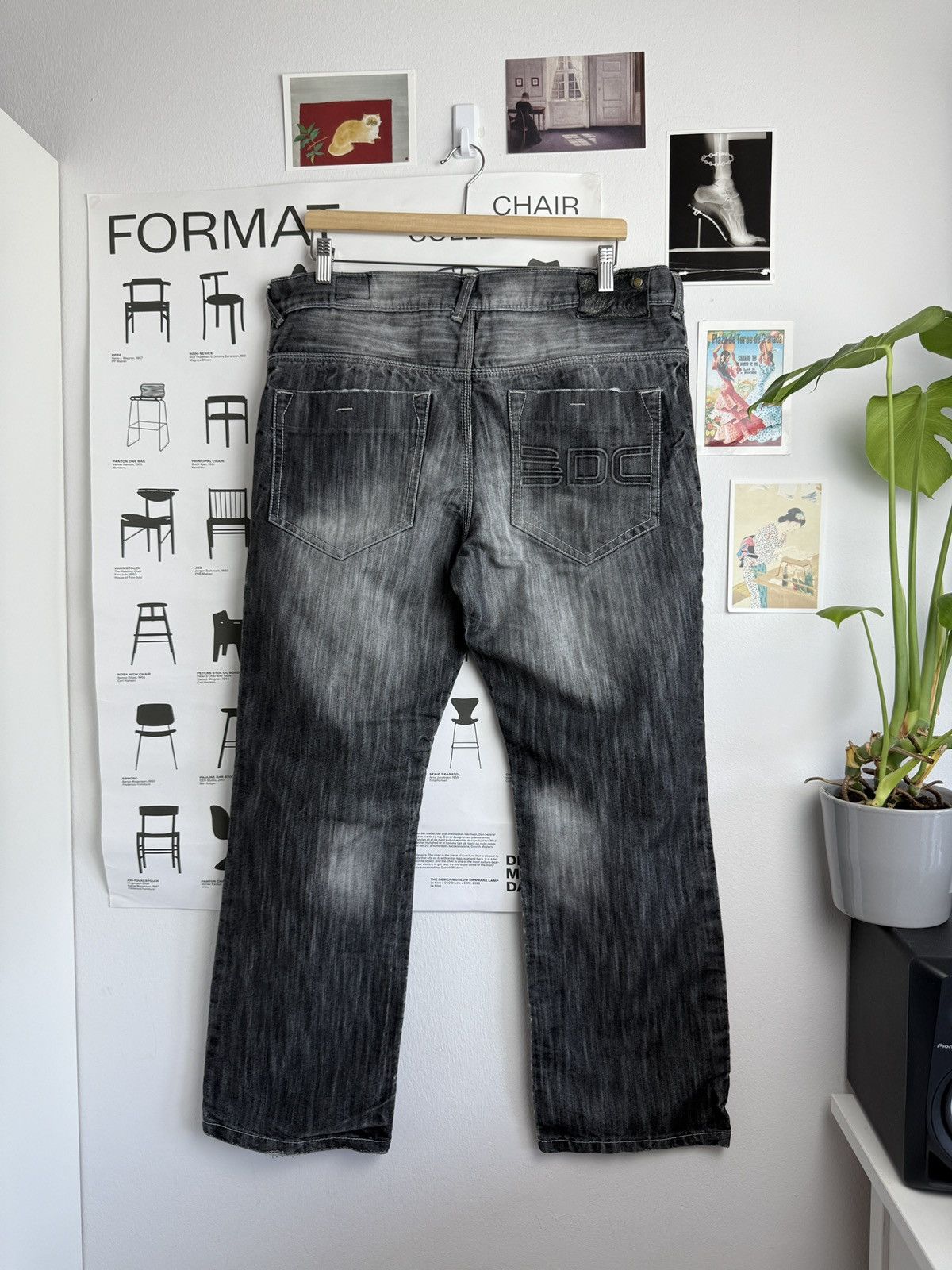 Other Vintage y2k washed baggy denim pants 36 hiphop rap fubu jnco Size US 36 / EU 52 - 1 Thumbnail