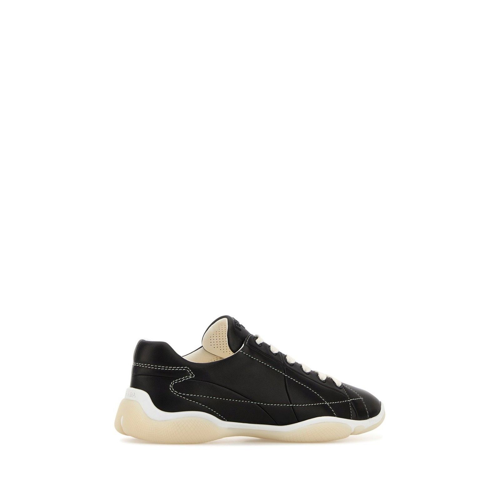 PRADA Black Leather Sneakers New And Authentic (Women's size