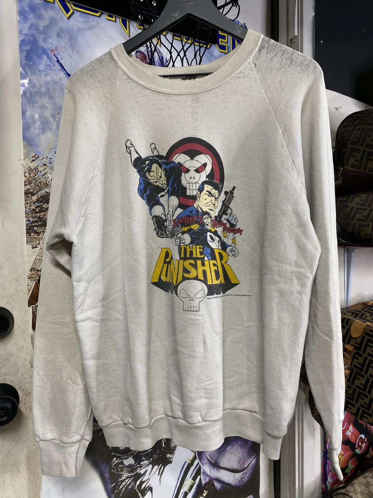 Vintage Vintage 80’s Punisher Marvel Comics T-Shirt Rare Adult Large Size US L / EU 52-54 / 3 - 1 Thumbnail
