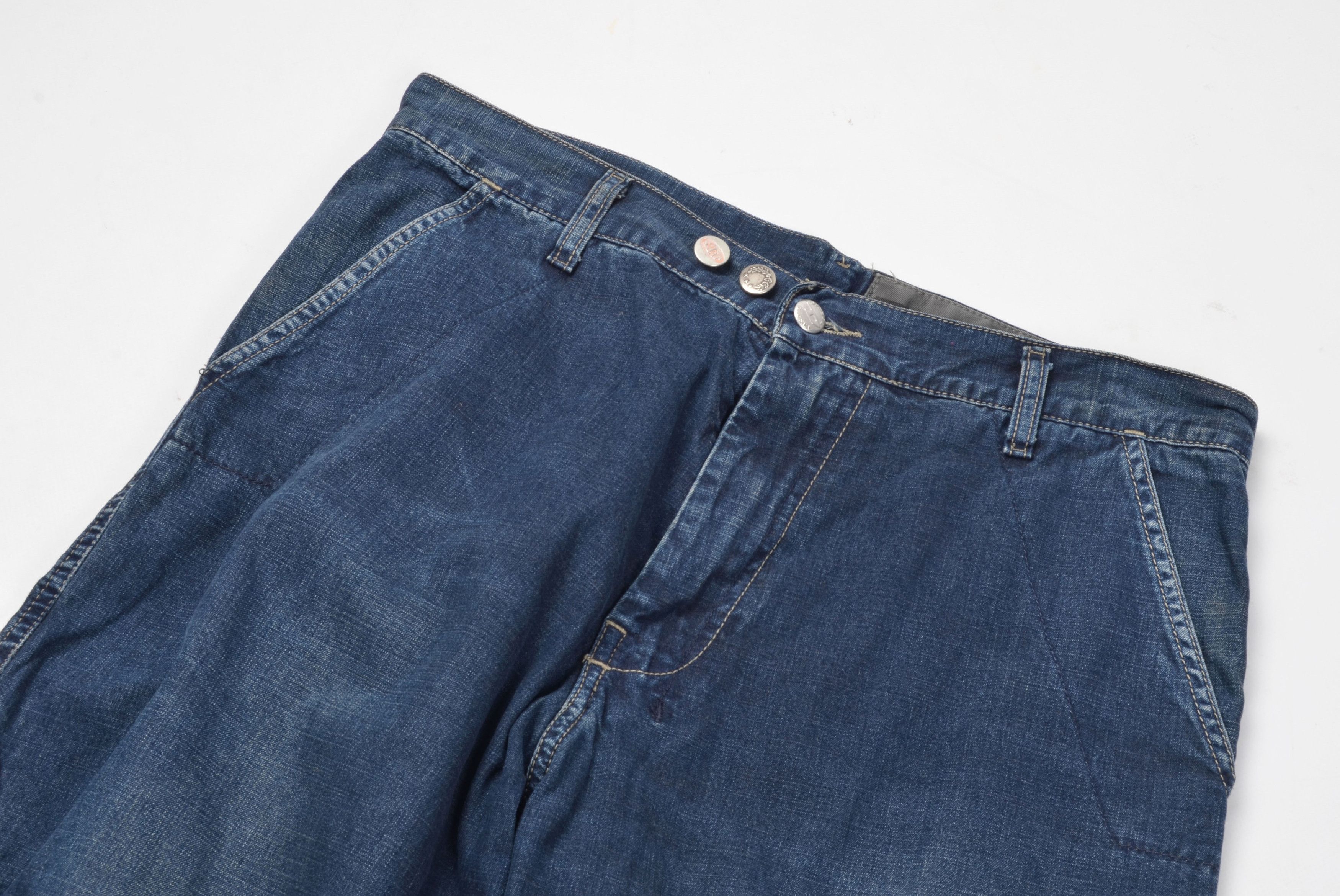 Diesel Diesel The Luxury of Durt Baggy Faded Blue Denim Jeans Y2K Size US 33 - 2 Thumbnail